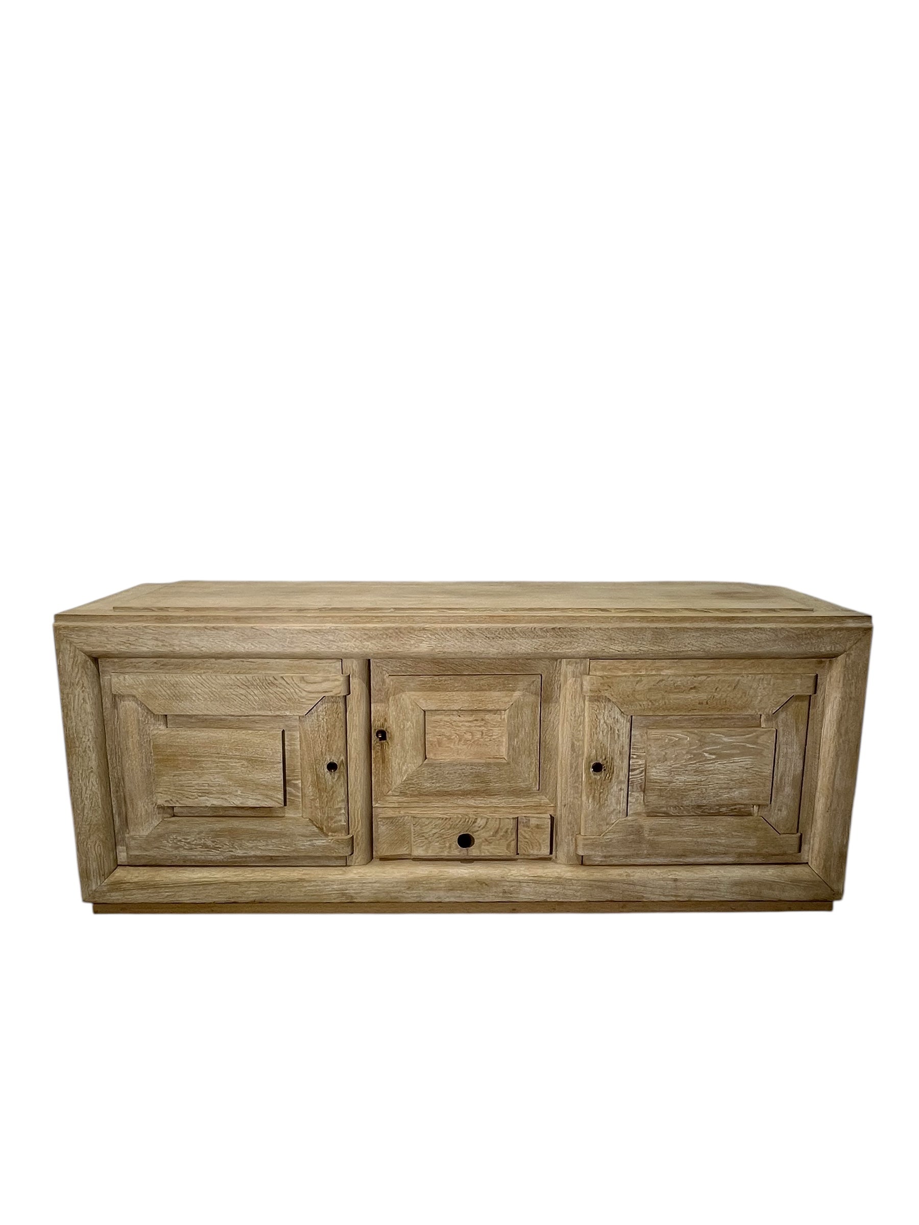 French Cerused Oak 1930's Sideboard