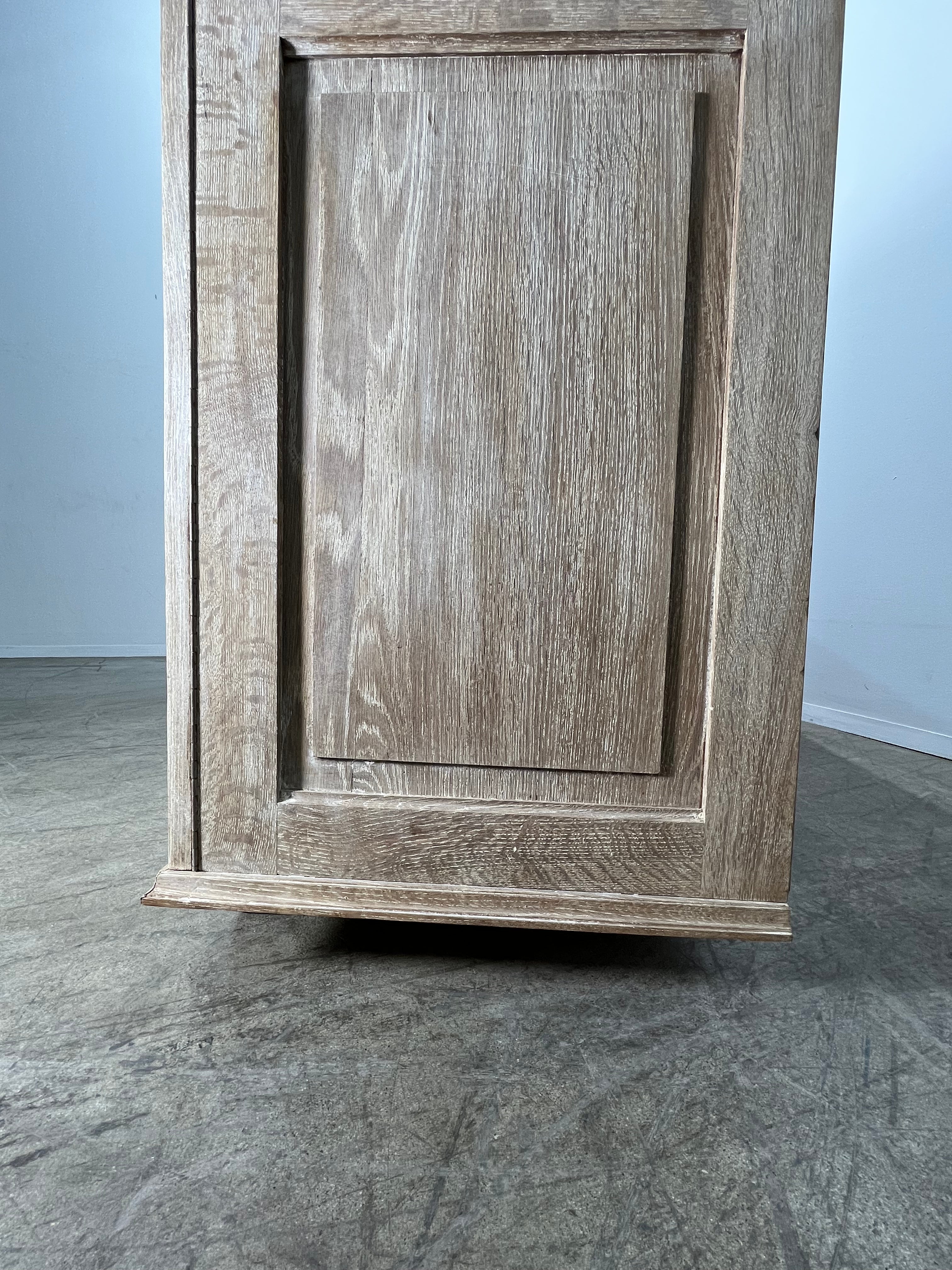 French 1930's Cerusd Oak Cabinet/Sideboard
