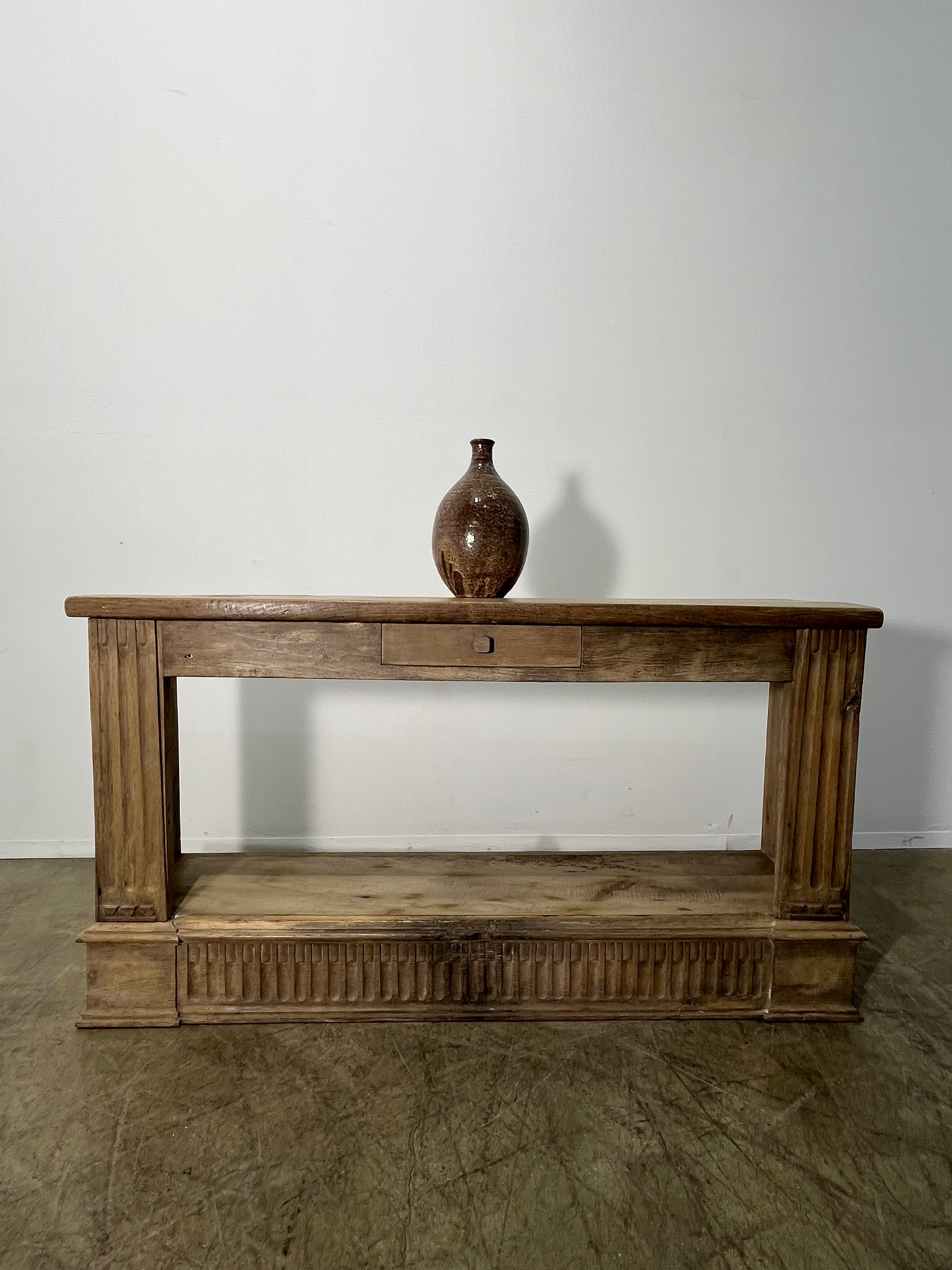 18th Century Belgian Oak Console