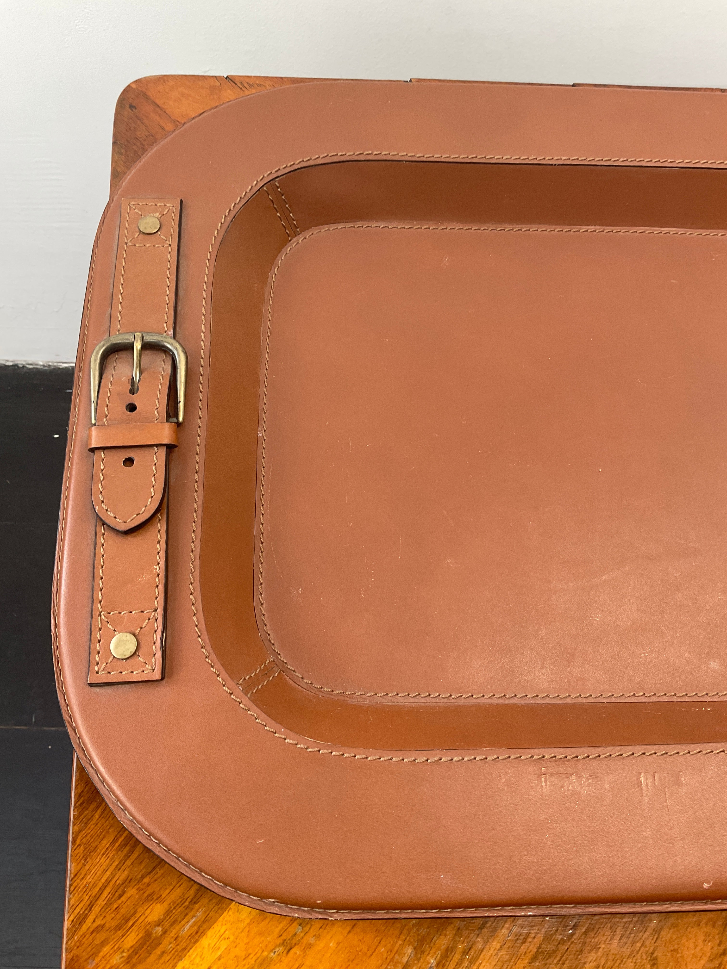 Vintage Leather Tray