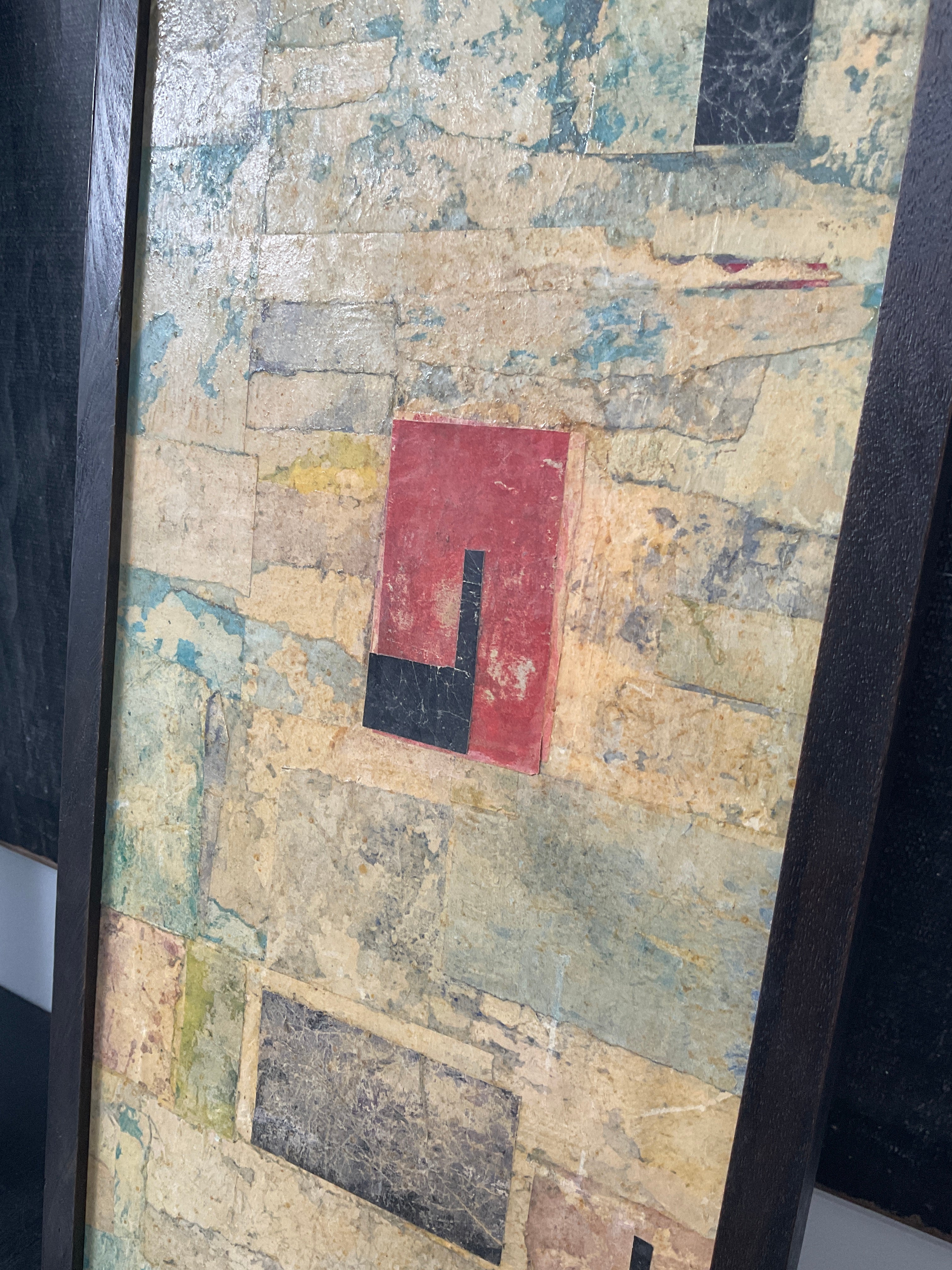 French Mid Century Mixed Media Collage