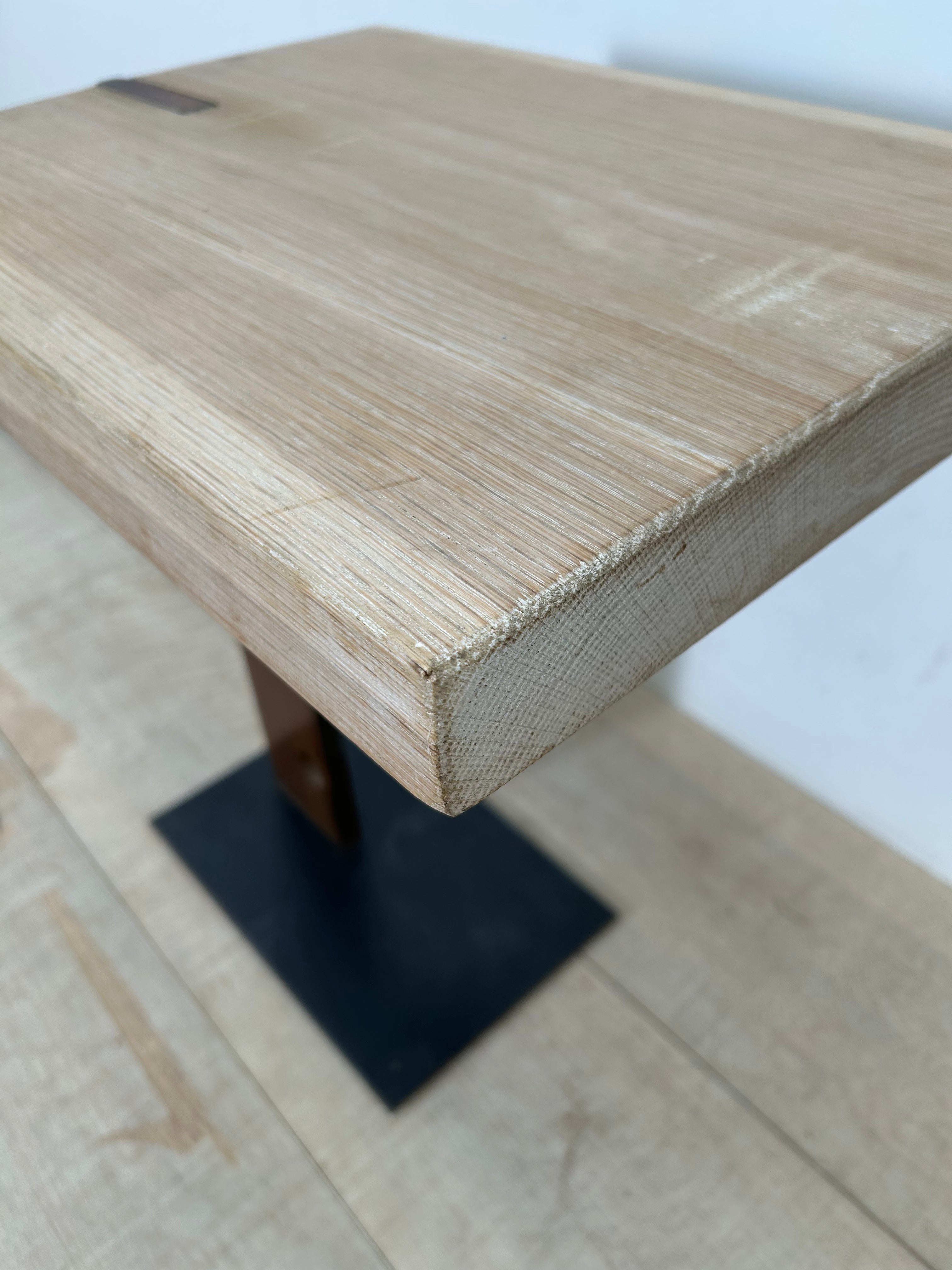 Limited Edition copper and oak side table
