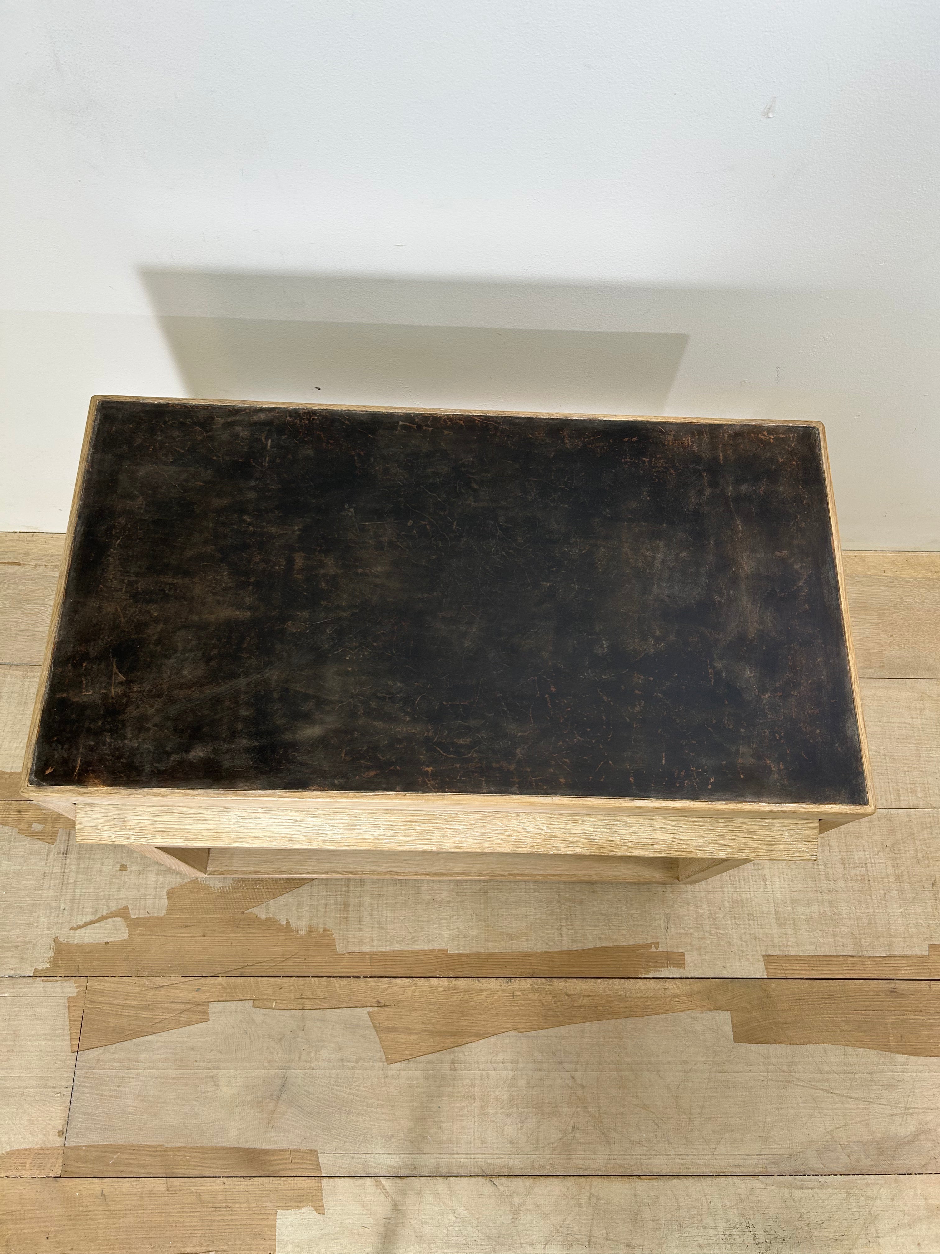 Lucca Studio Paola oak and leather commode