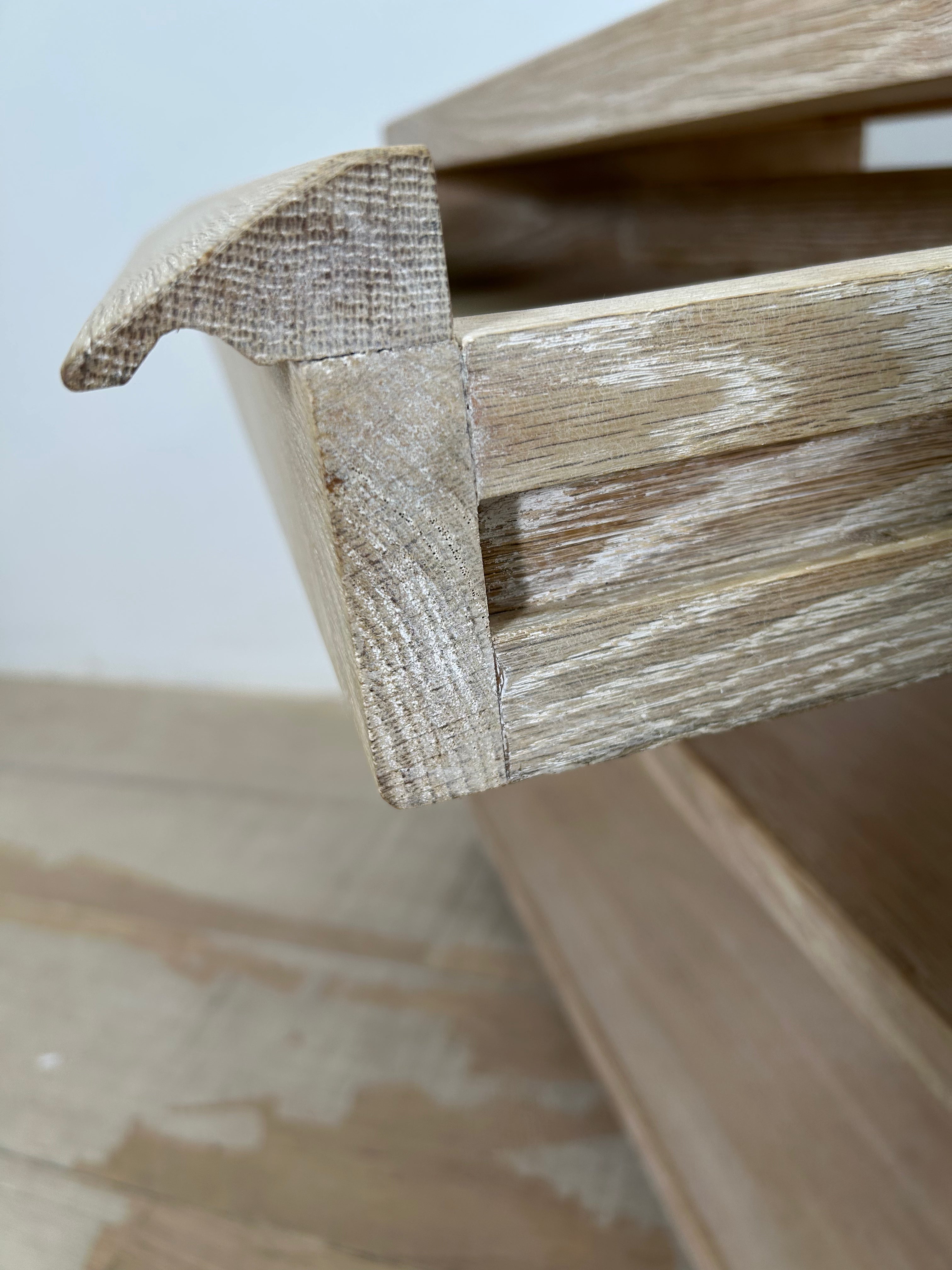 Lucca Studio Paola oak and leather commode