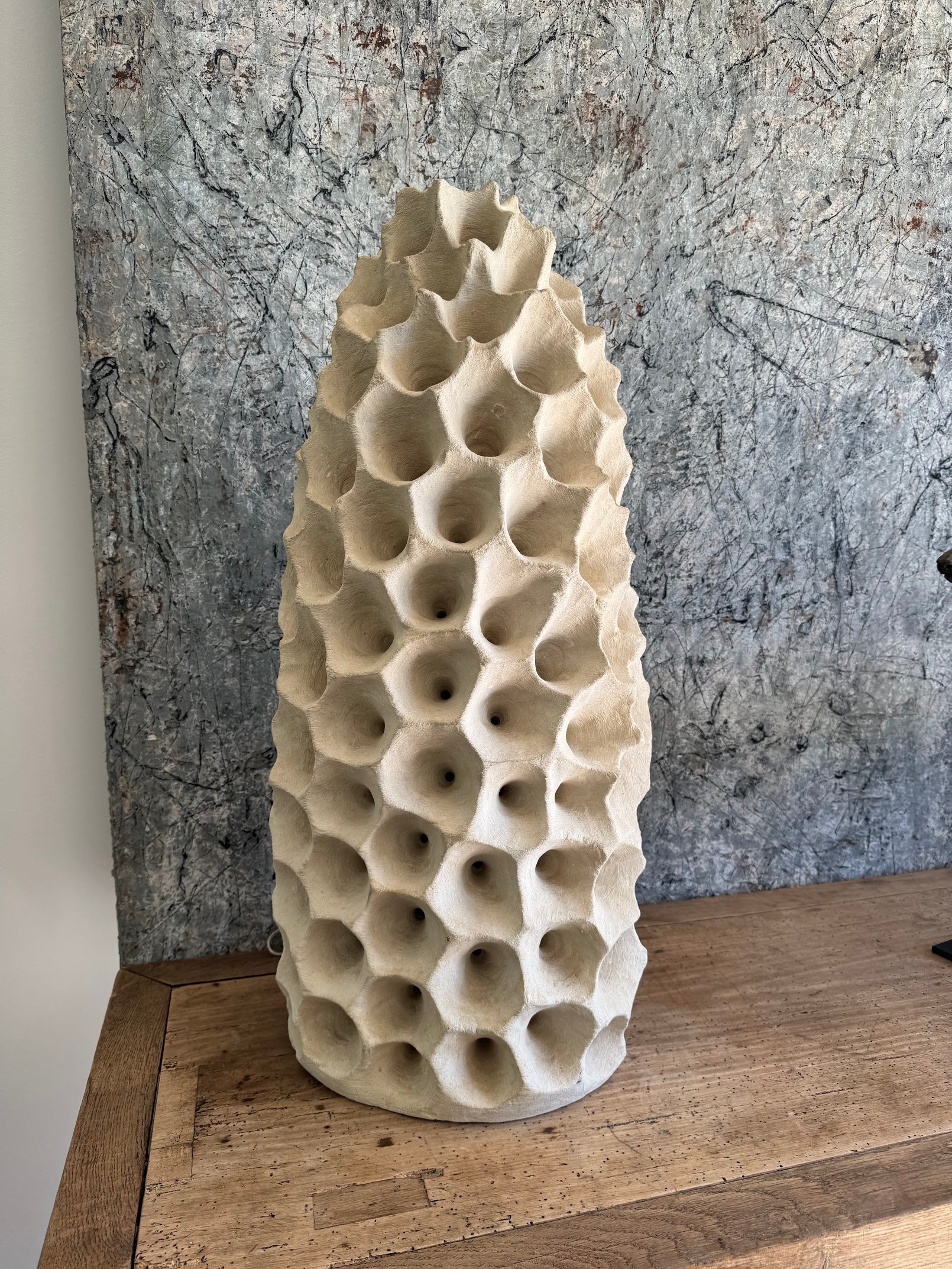 Large Scale French Sculptural Table Lamps, pair available