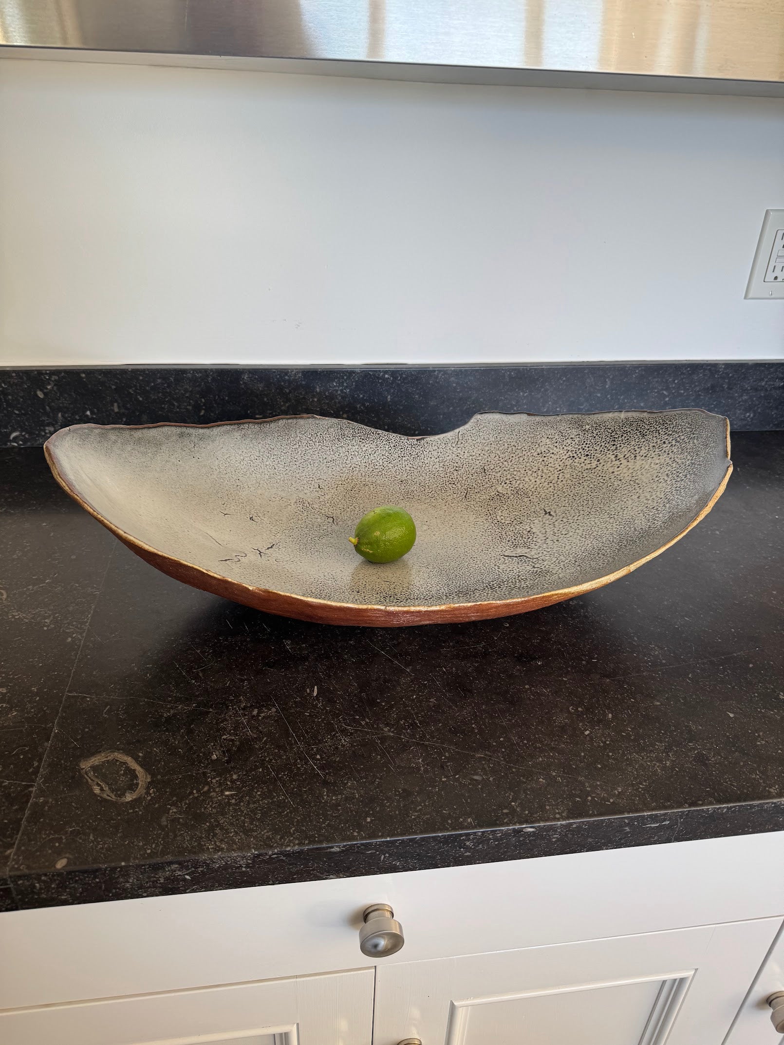 Large Organic Danish Studio Pottery bowl