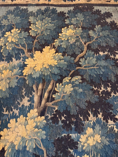 Superb 18th Century French Wall Size Verdure Tapestry