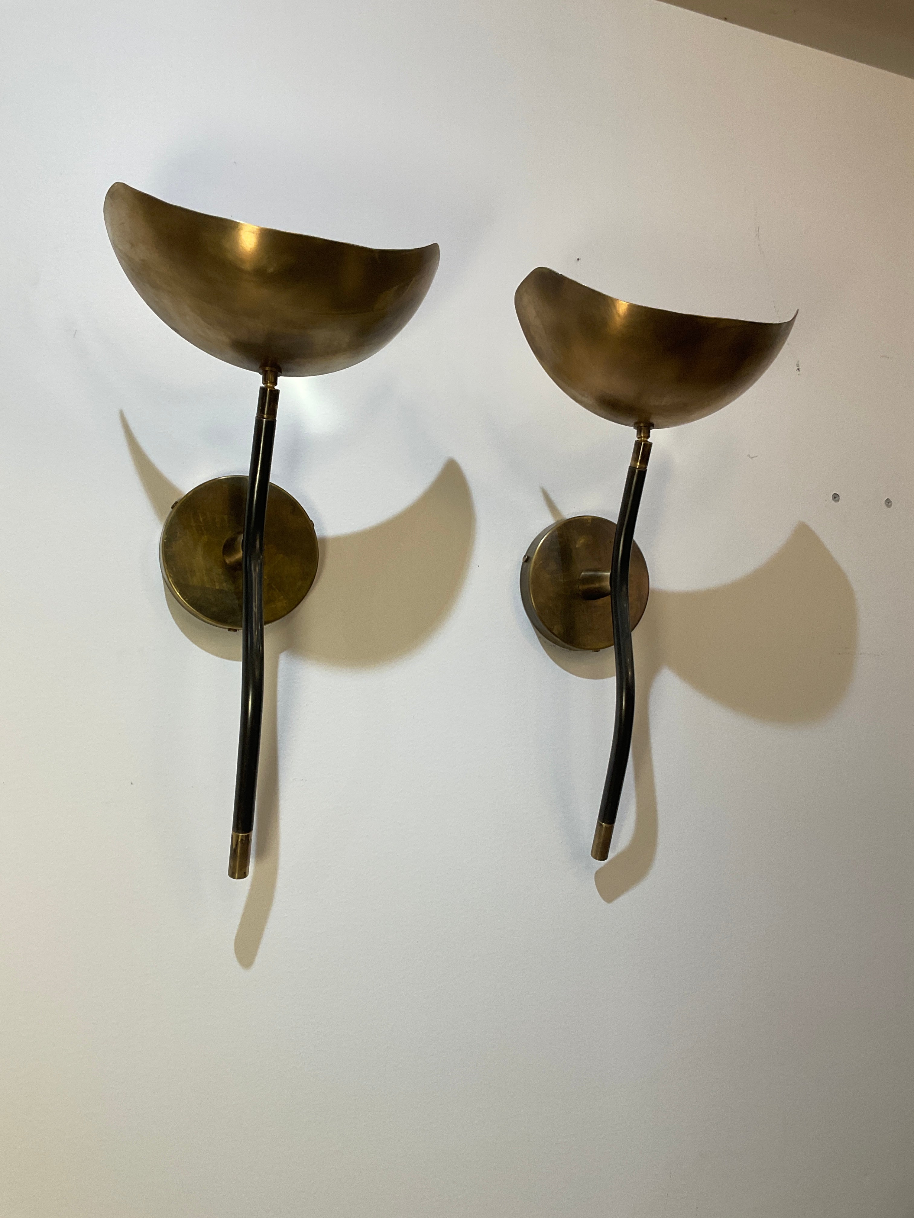 Pair Limited Edition Mixed Metals Sconces