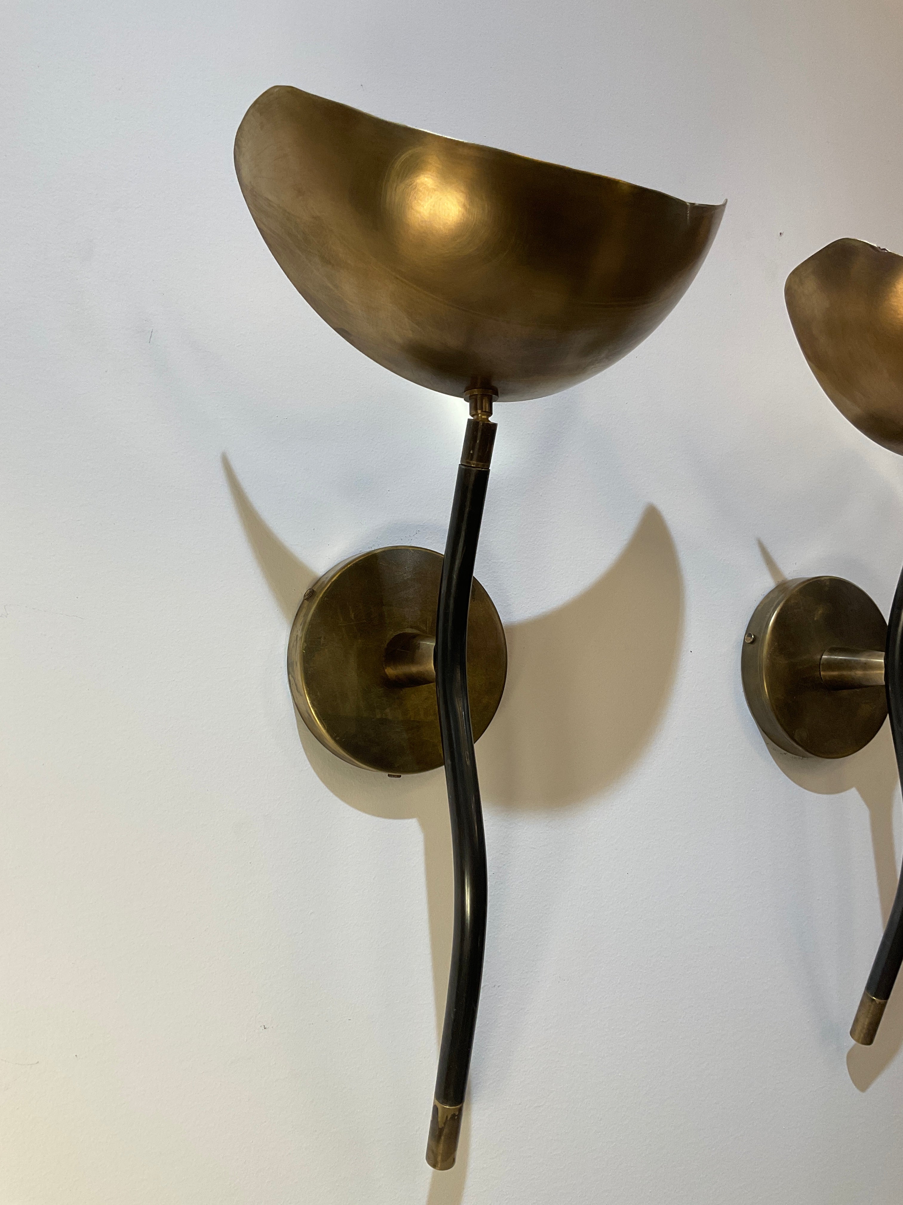 Pair Limited Edition Mixed Metals Sconces