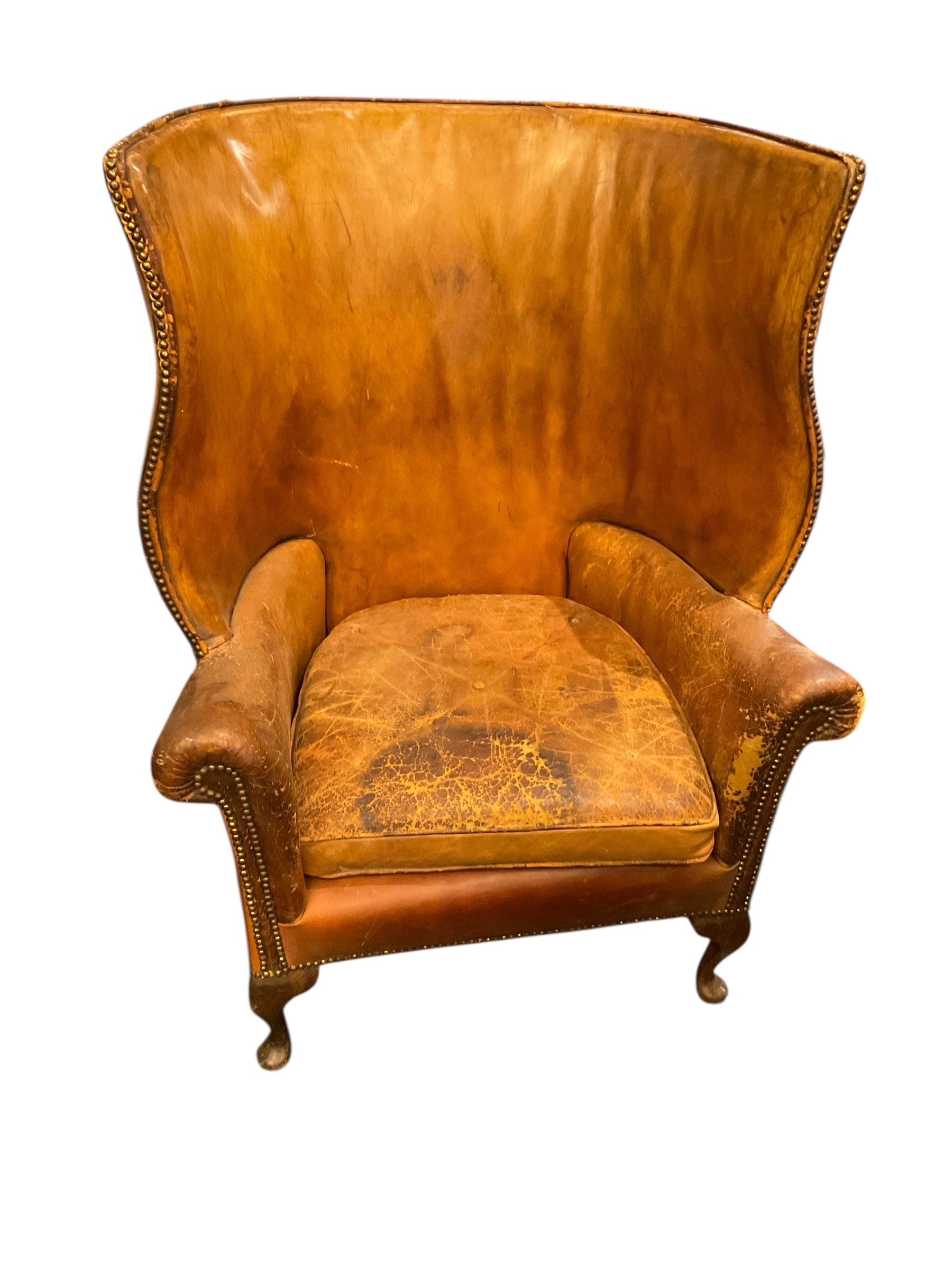 English 19th Century Leather Chair