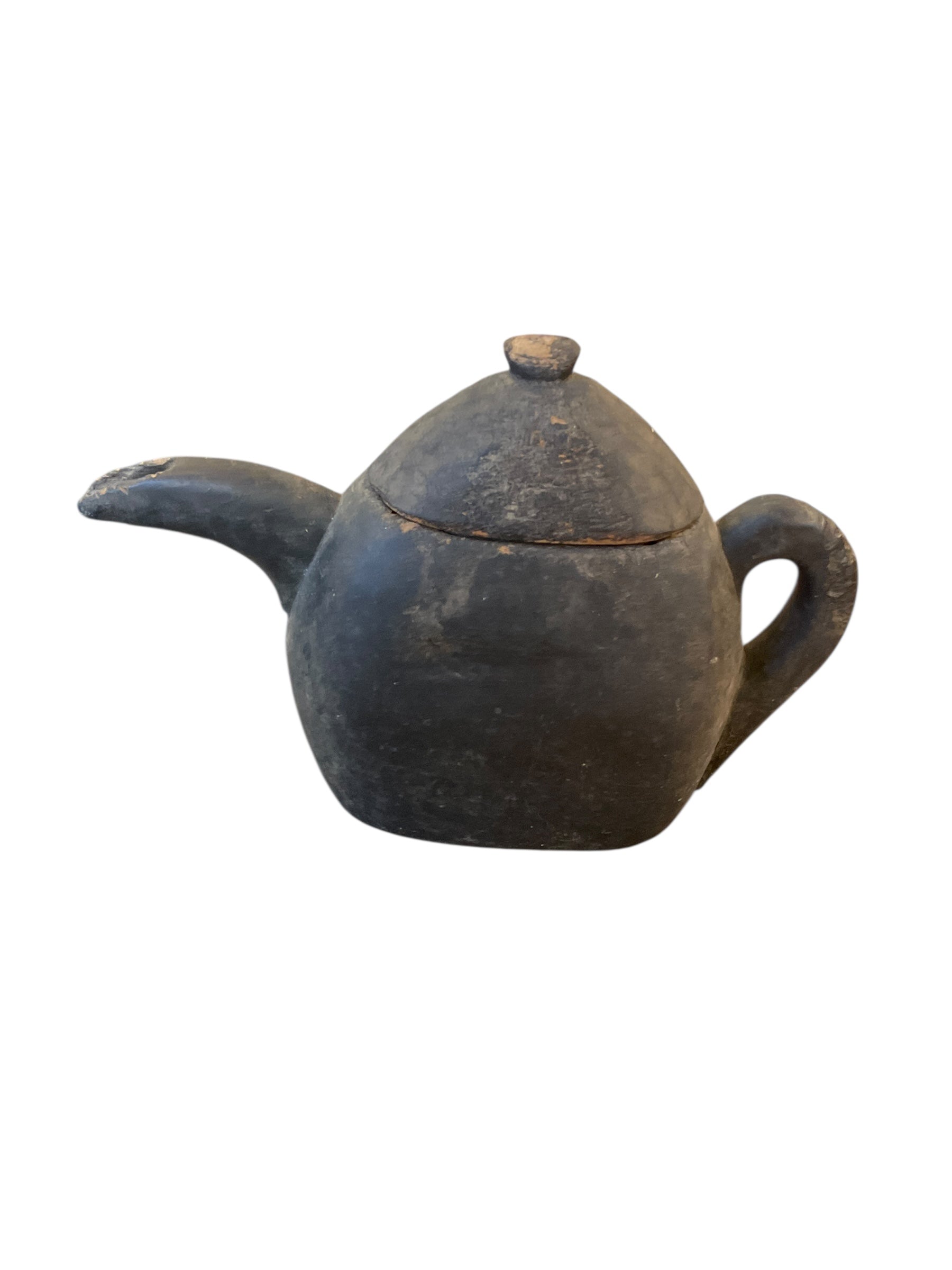 Japanese Primitive Wood tea kettle
