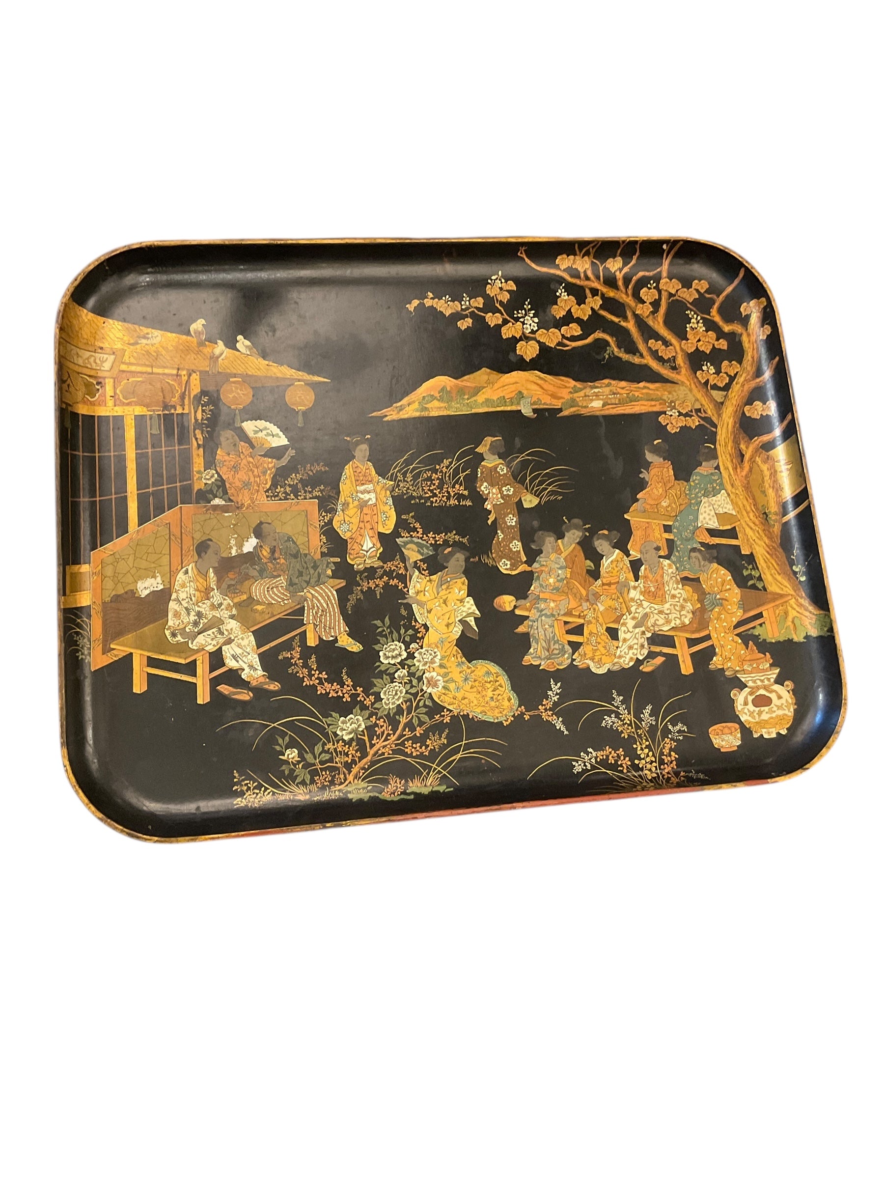 Large Antique Japanese tray