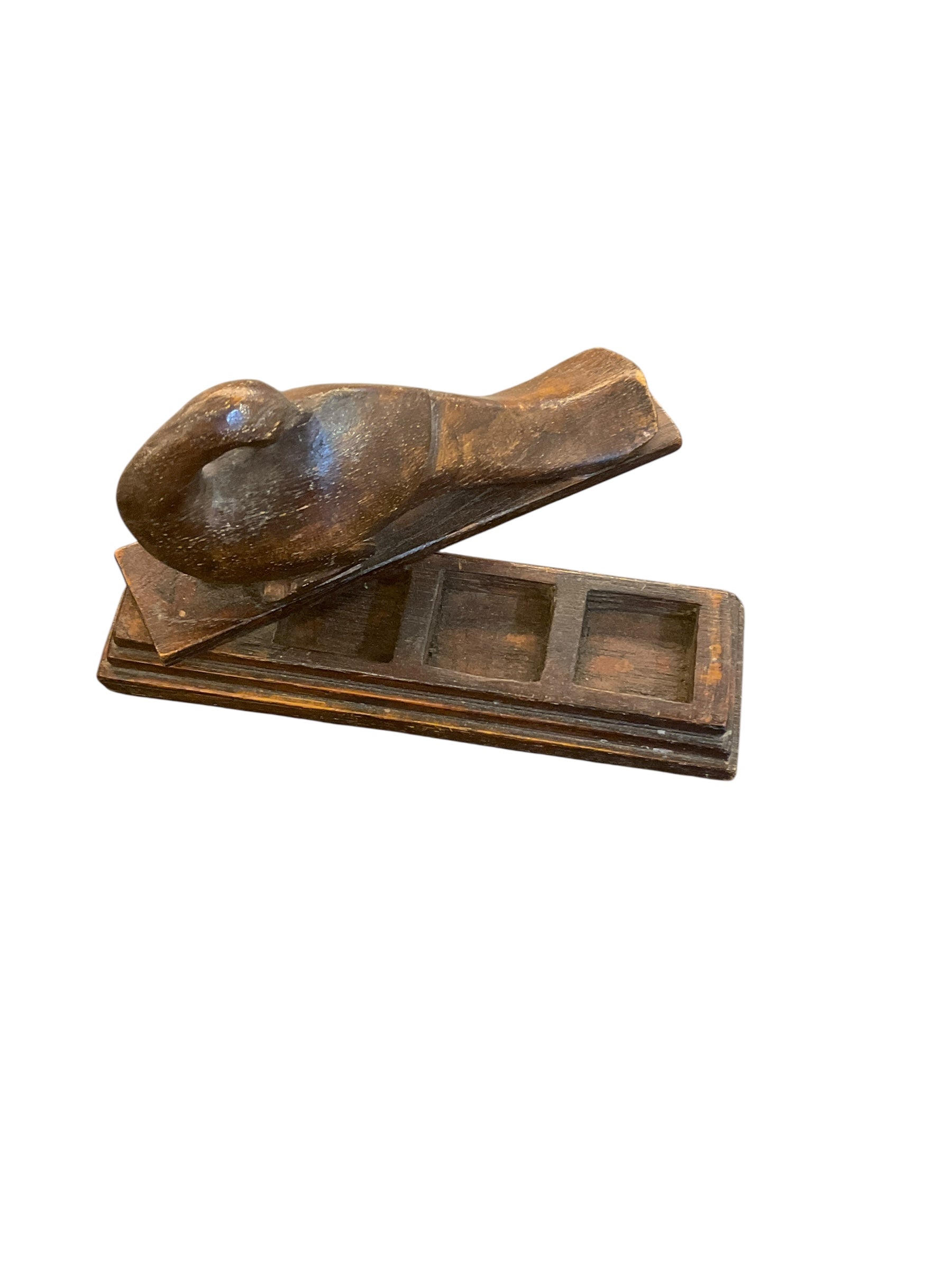 Swedish Wooden Bird Sculpture/Box
