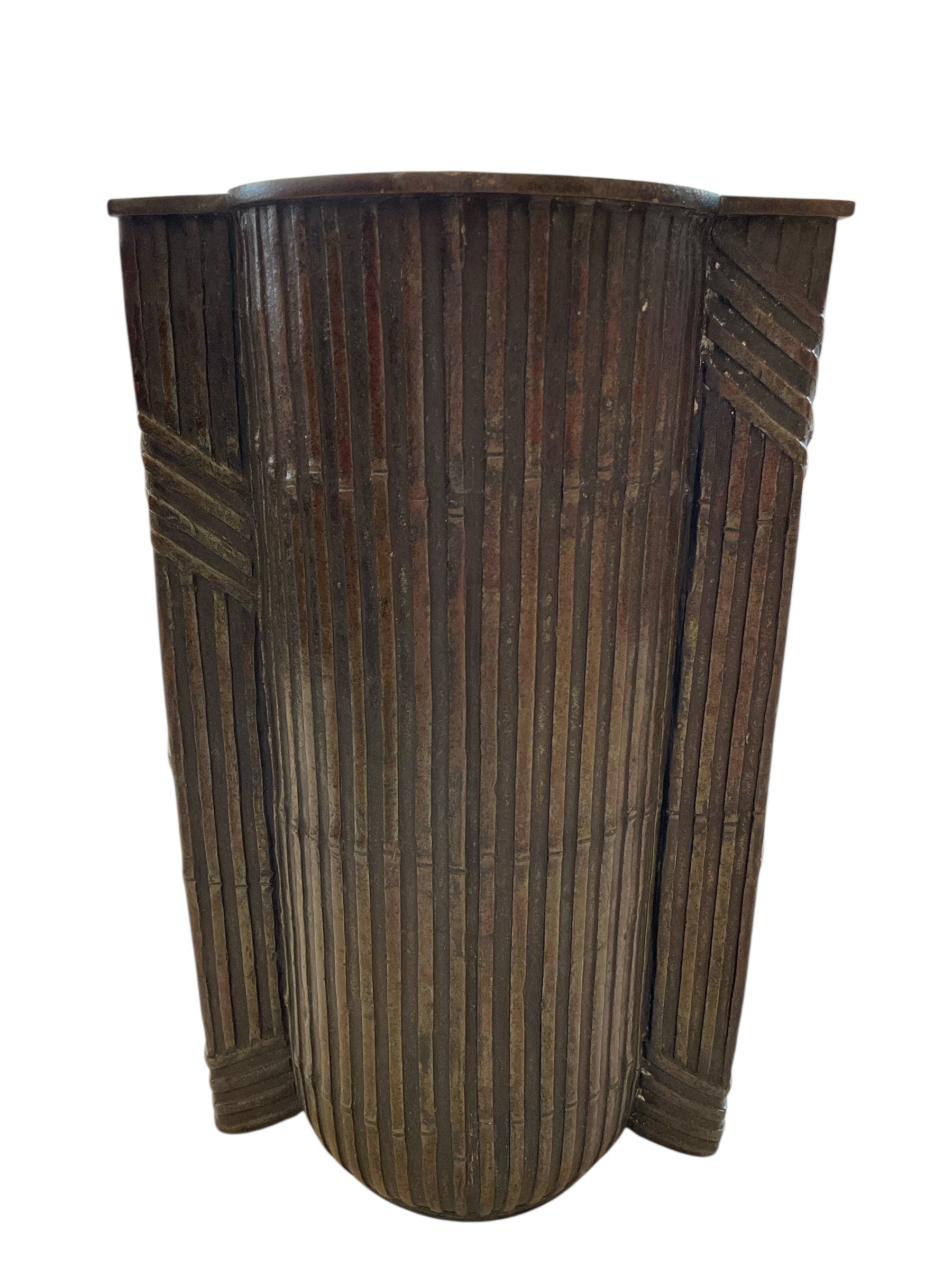 Antique Japanese Bronze Vase Deco