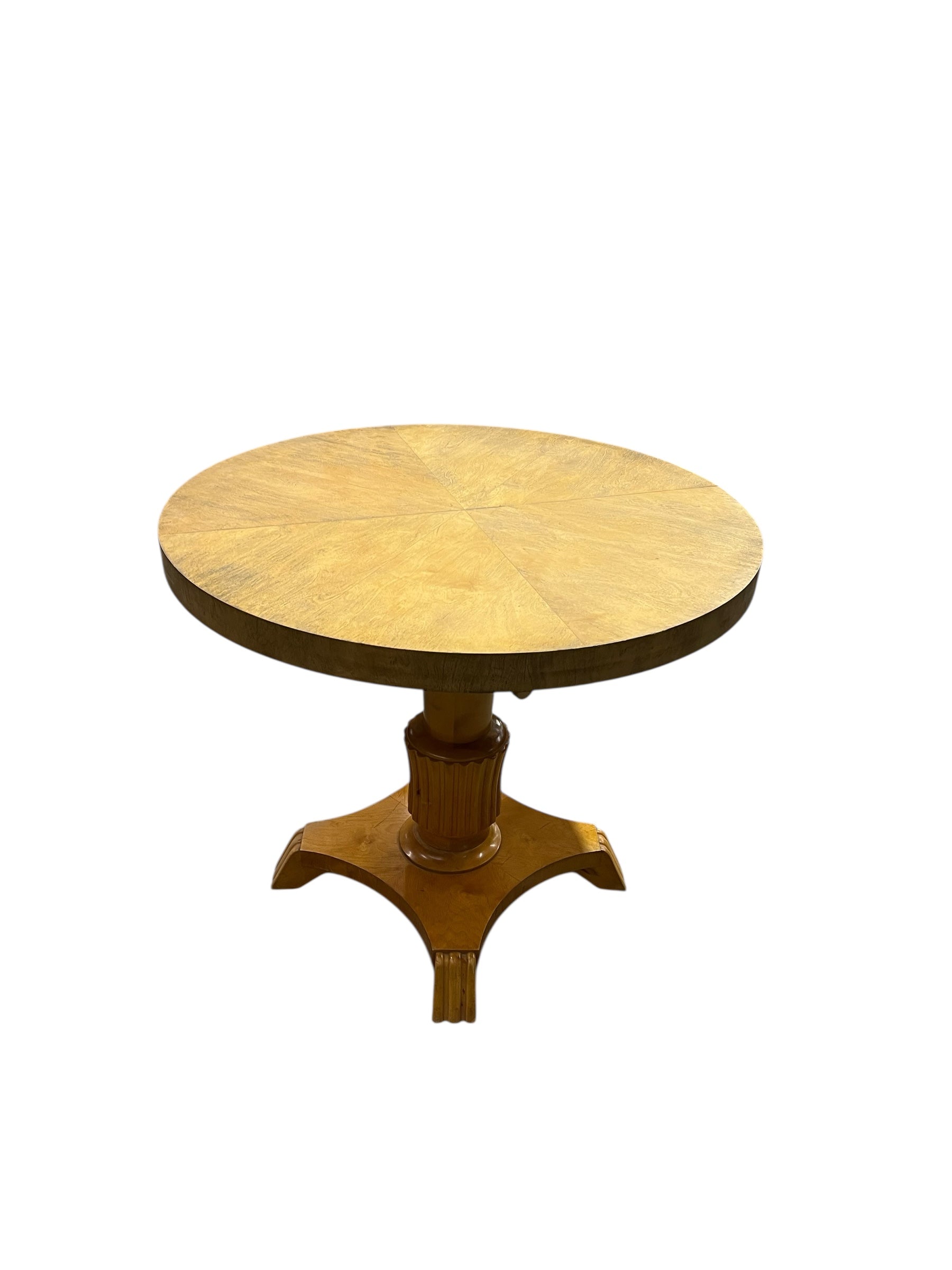 Swedish Deco Birch Center Table