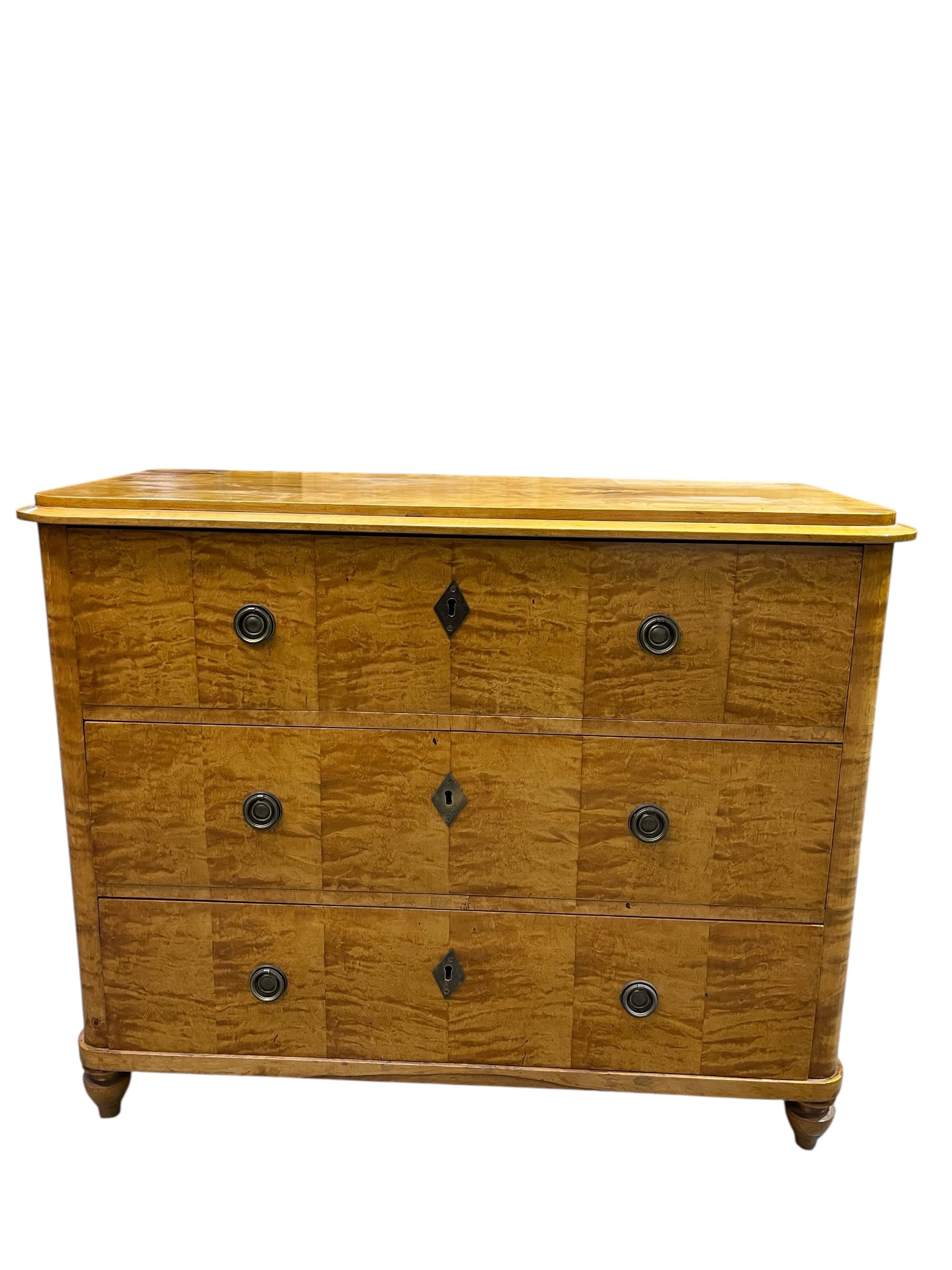 Swedish 1940's Birch Wood Commode