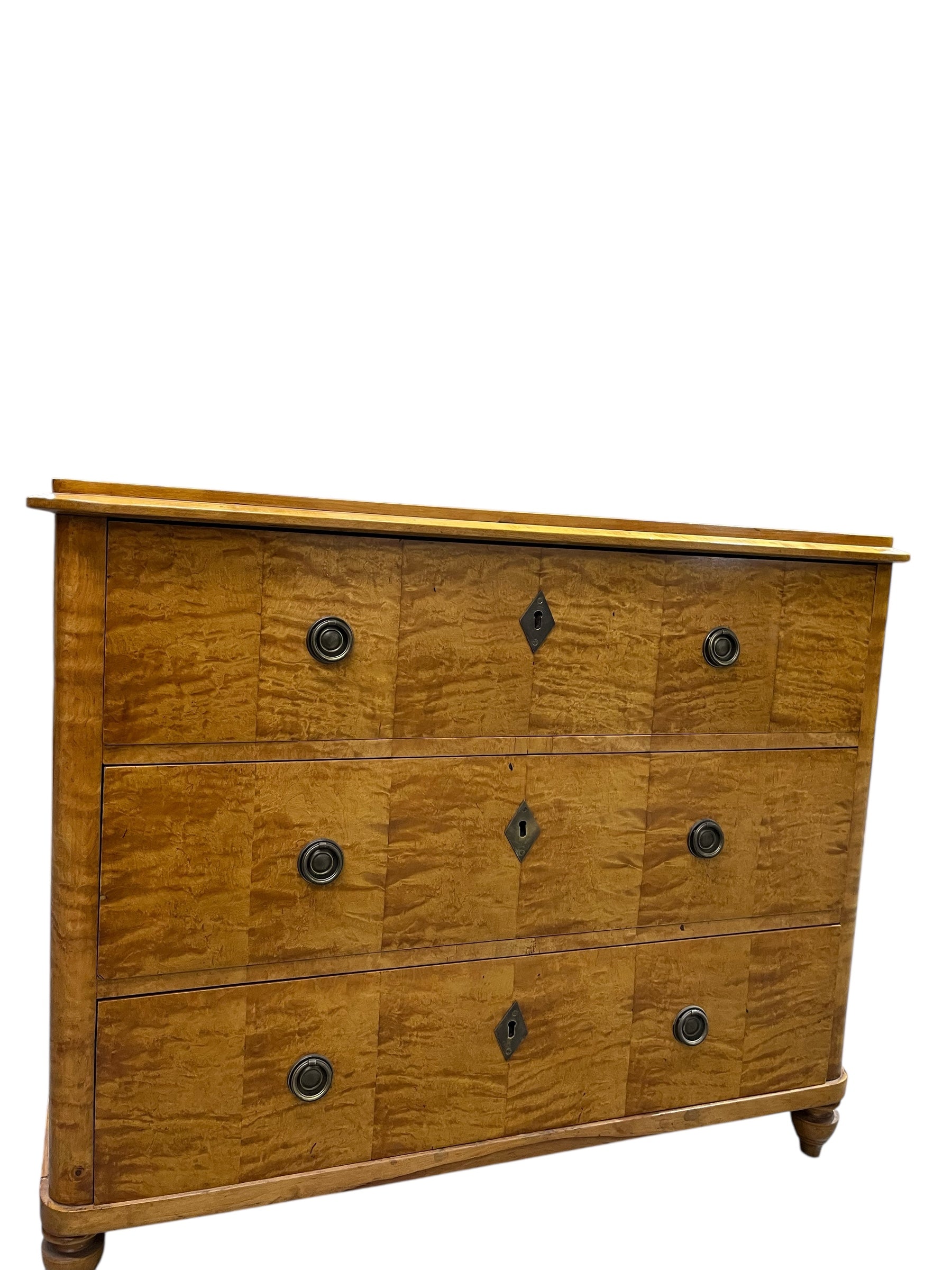 Swedish 1940's Birch Wood Commode