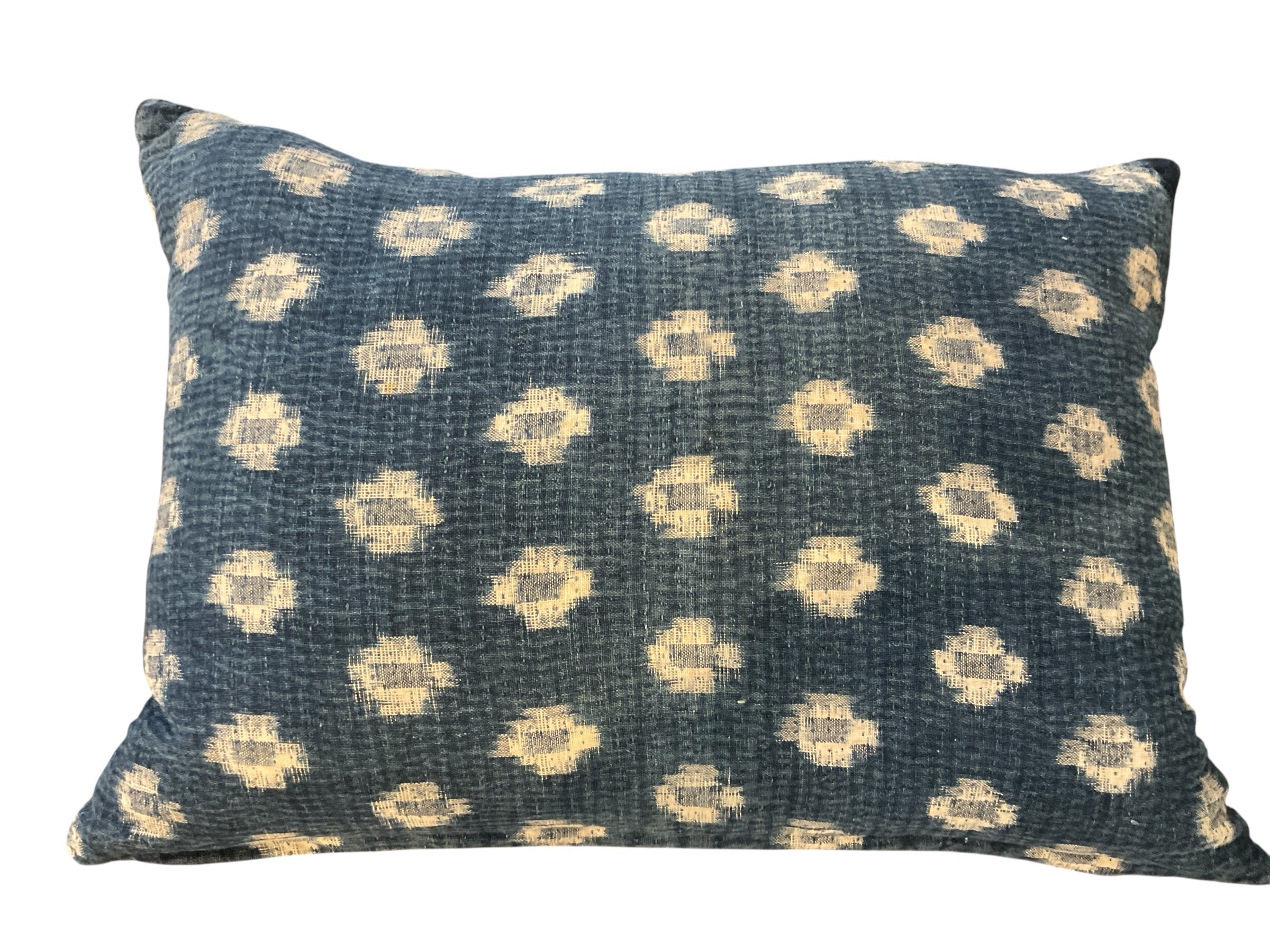 Vintage Japanese Indigo Pillow down filled