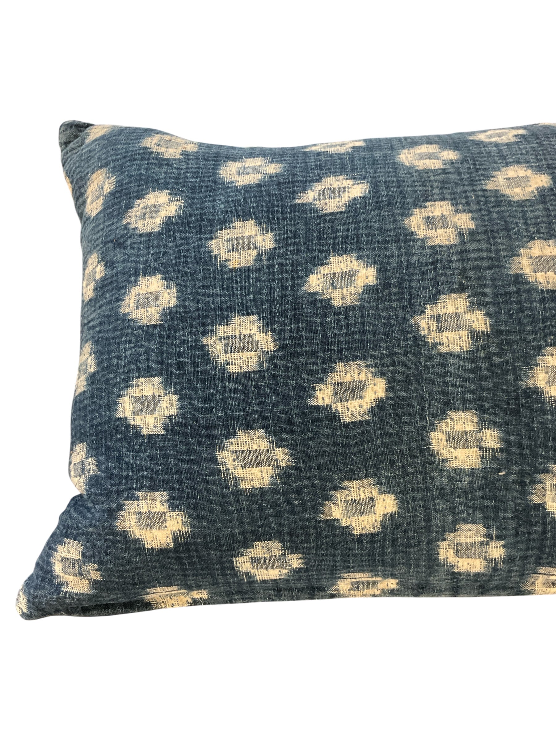 Vintage Japanese Indigo Pillow down filled
