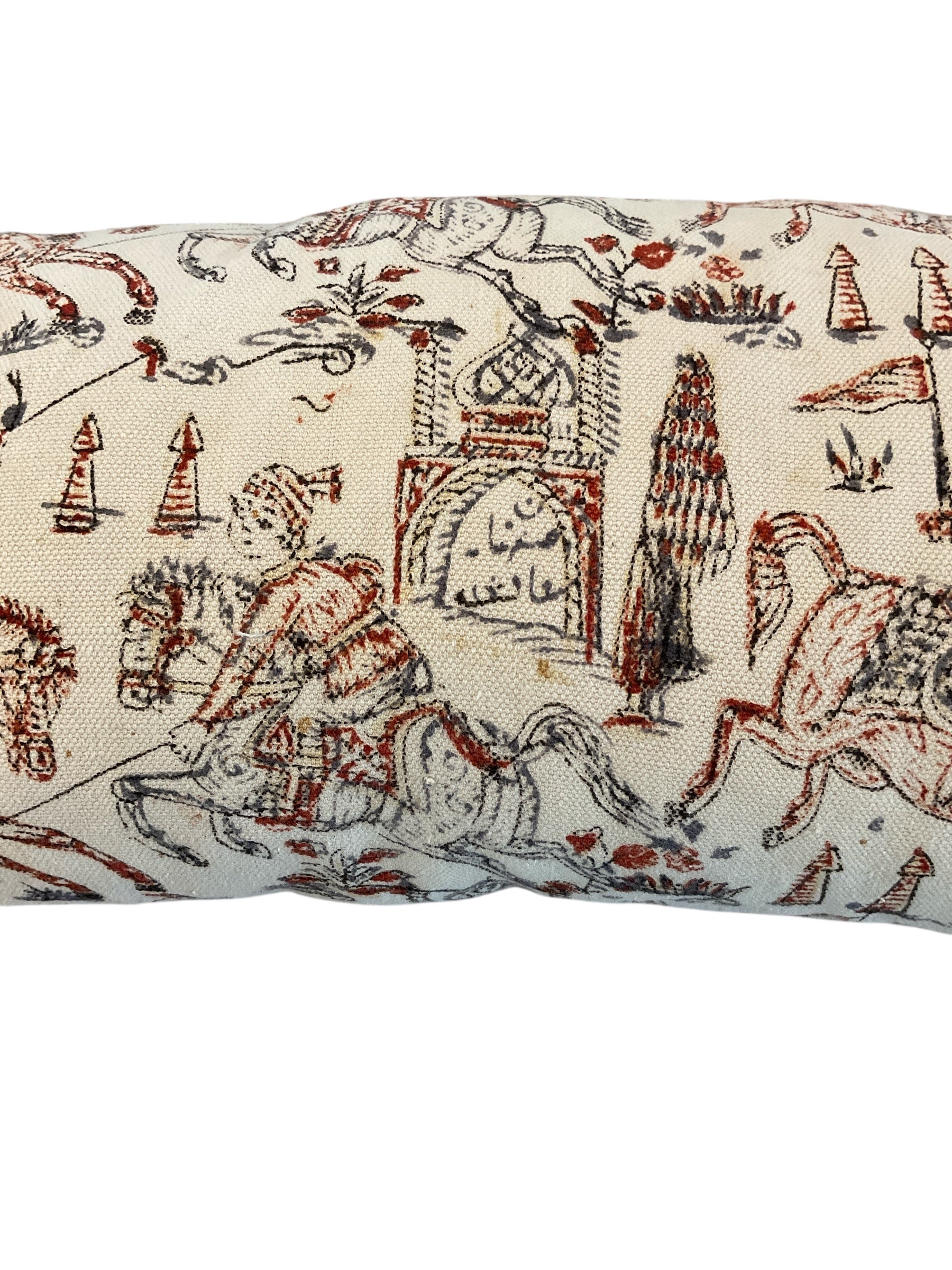 Antique Persian Textile Pillow