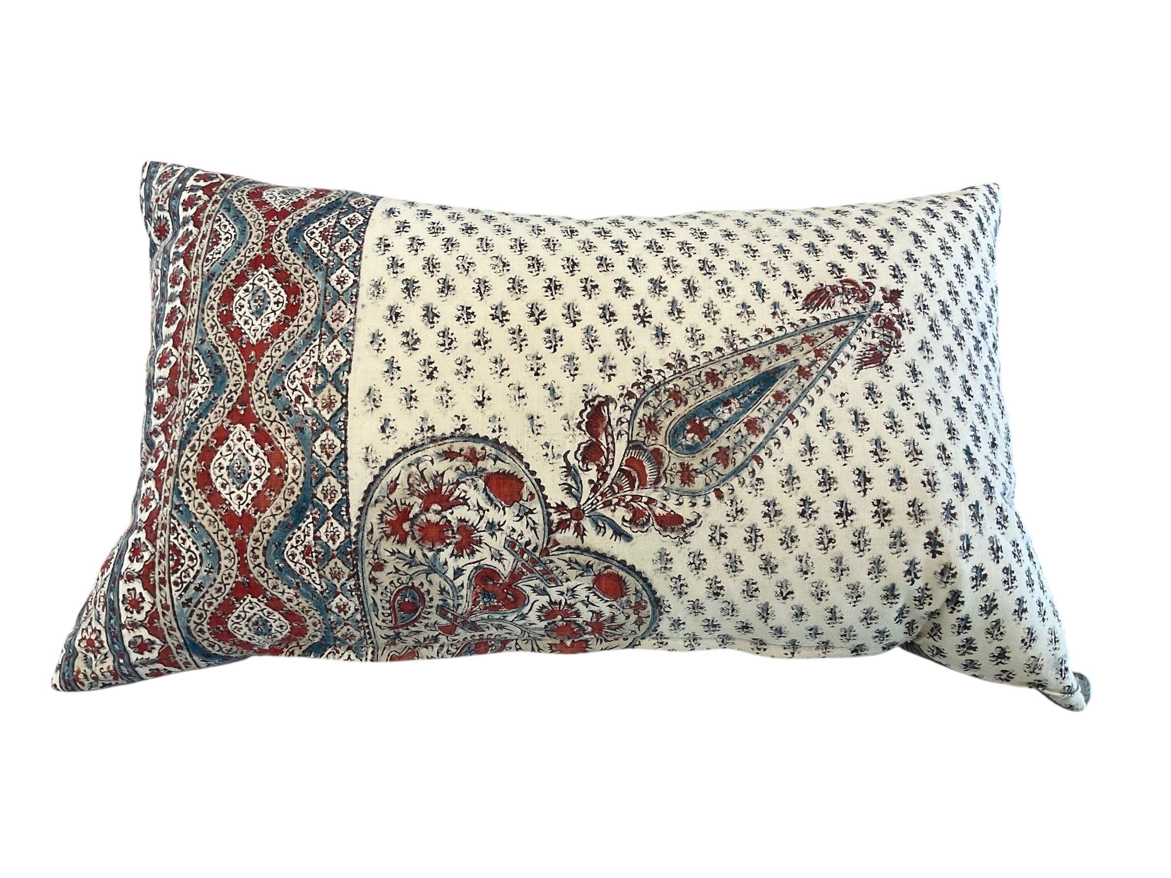 French Block Print Pillow