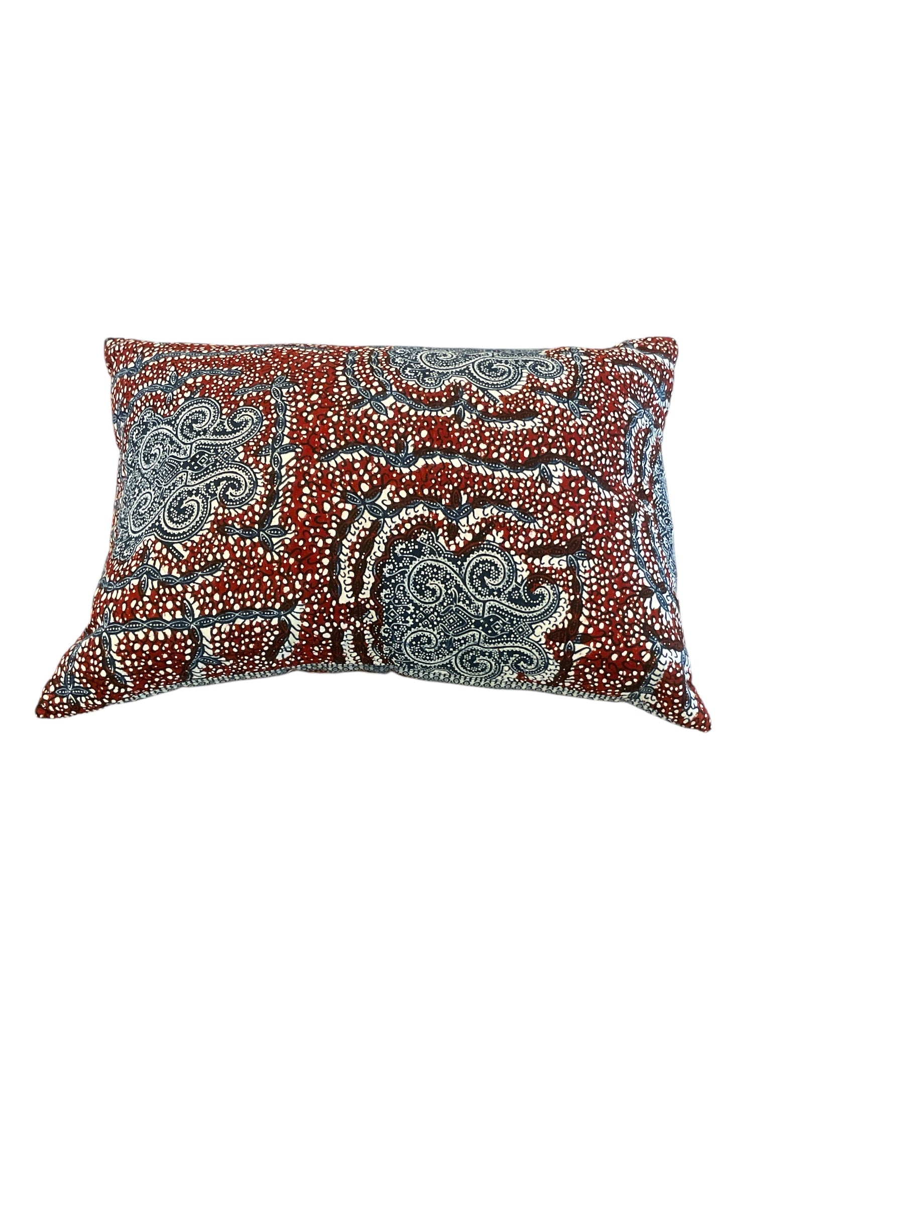 Vintage Batik Textile Pillow