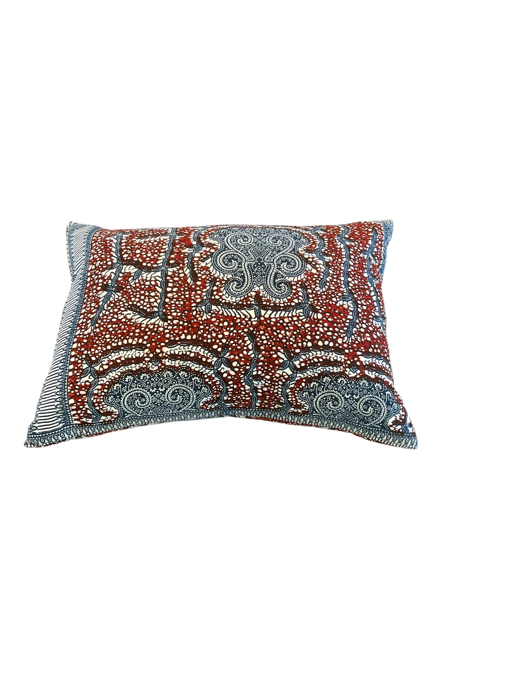 Vintage Batik Textile Pillow