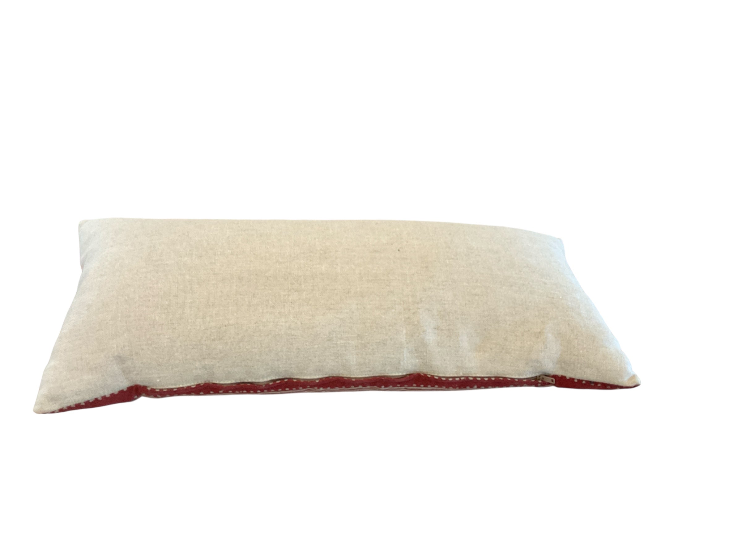 Vintage wood block printed Pillow
