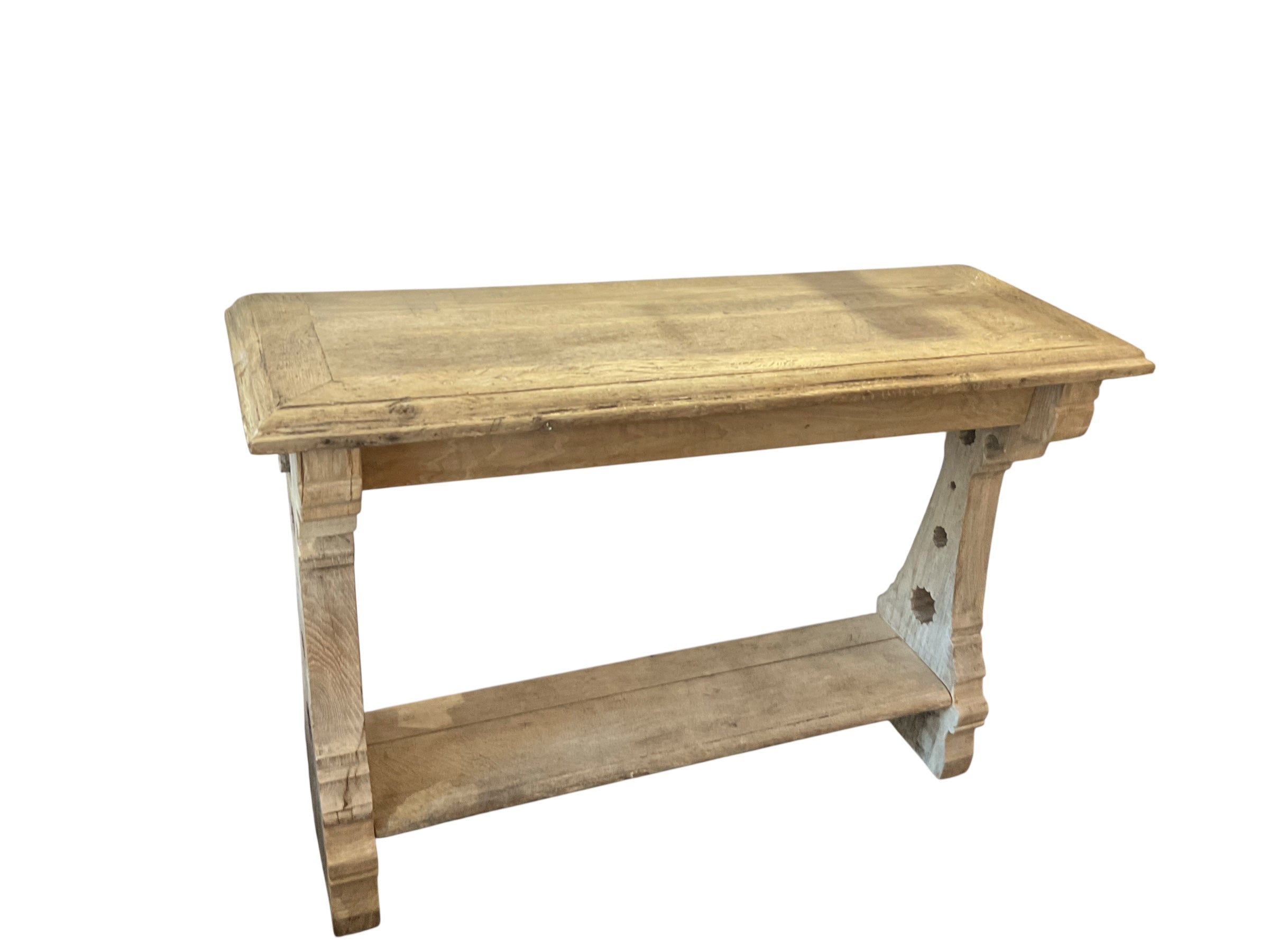 French Oak Art Populaire Console
