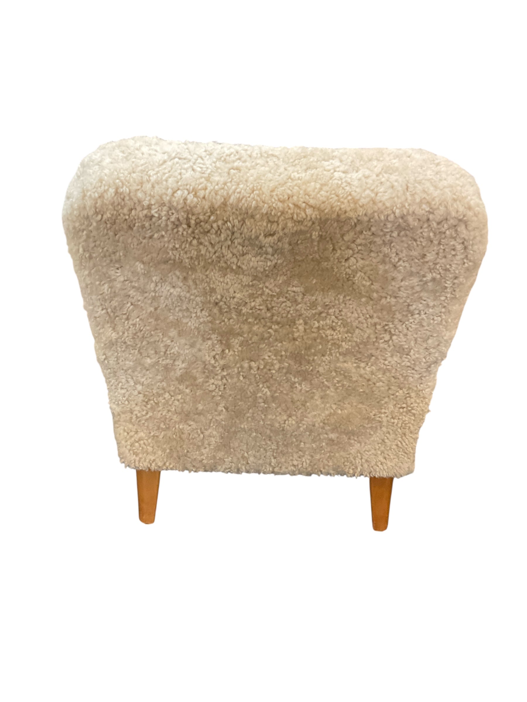 Pair of Danish 1930's Arm Chairs in Shearling