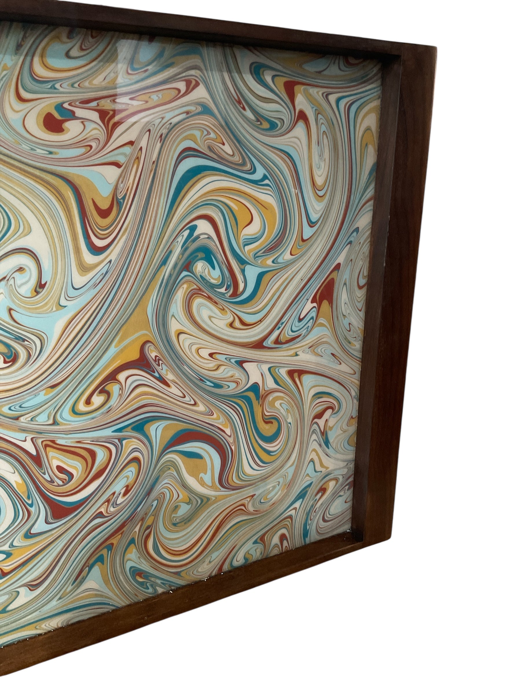 Vintage Italian Marbleized Paper Tray