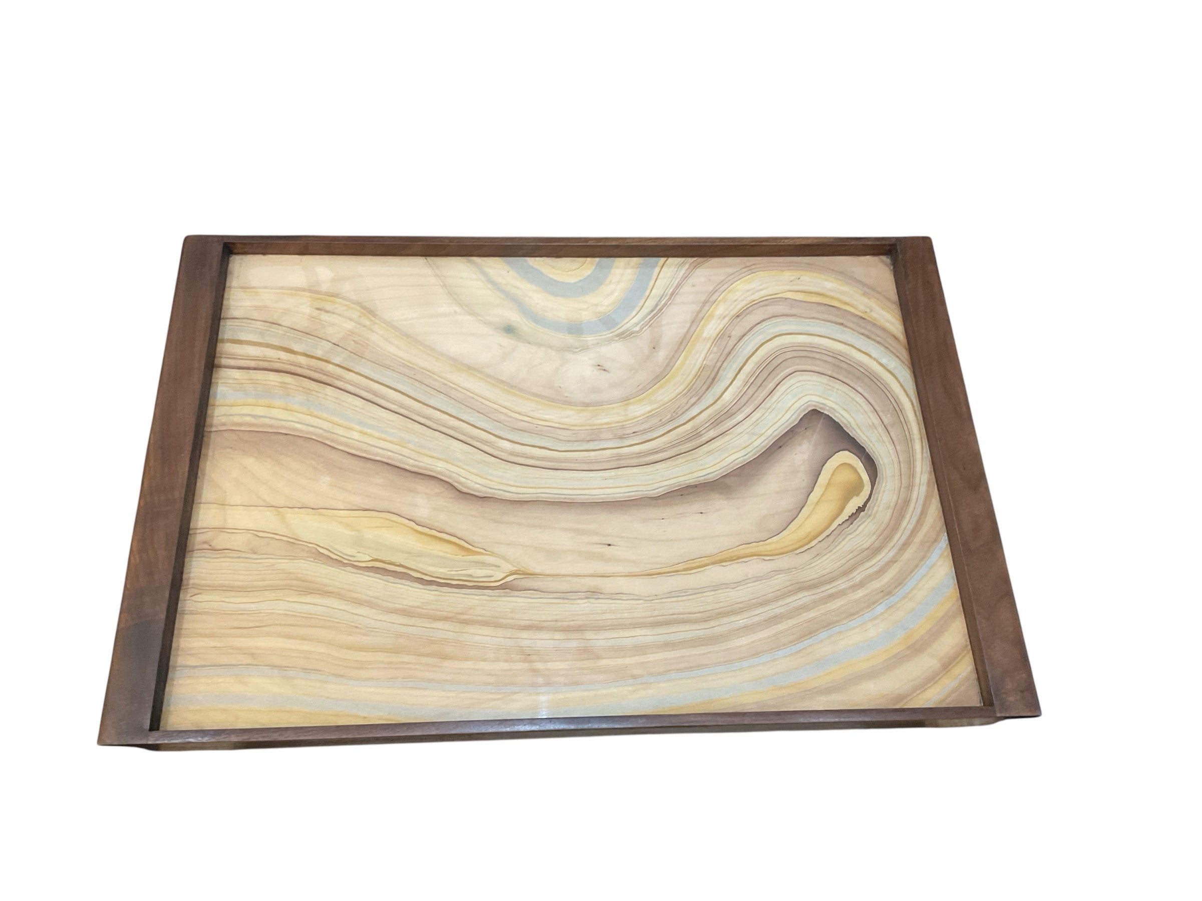 Vintage Italian Marbleized Paper Tray