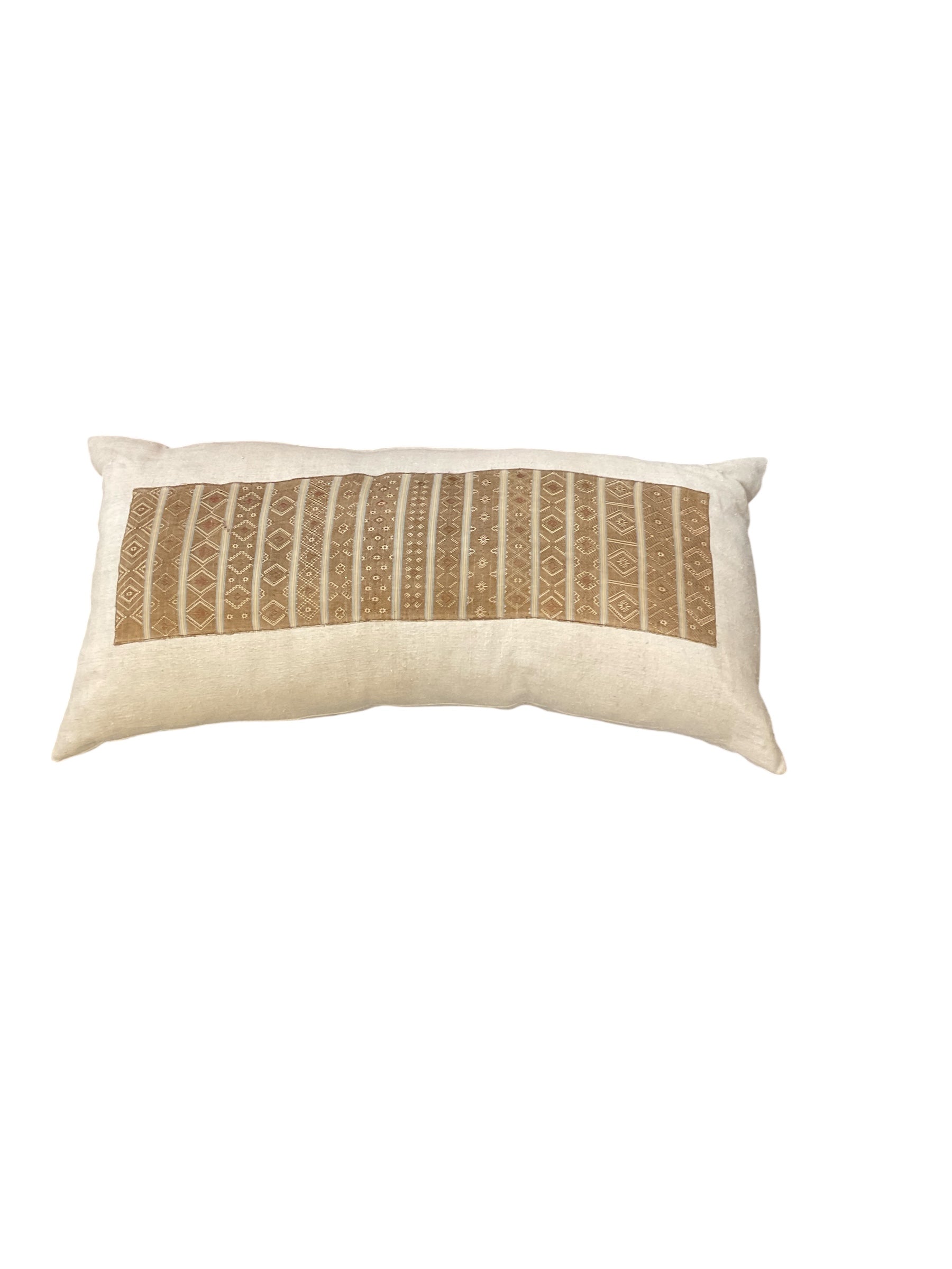 Large 19th Century Central Asia Textile Lumbar Pillow