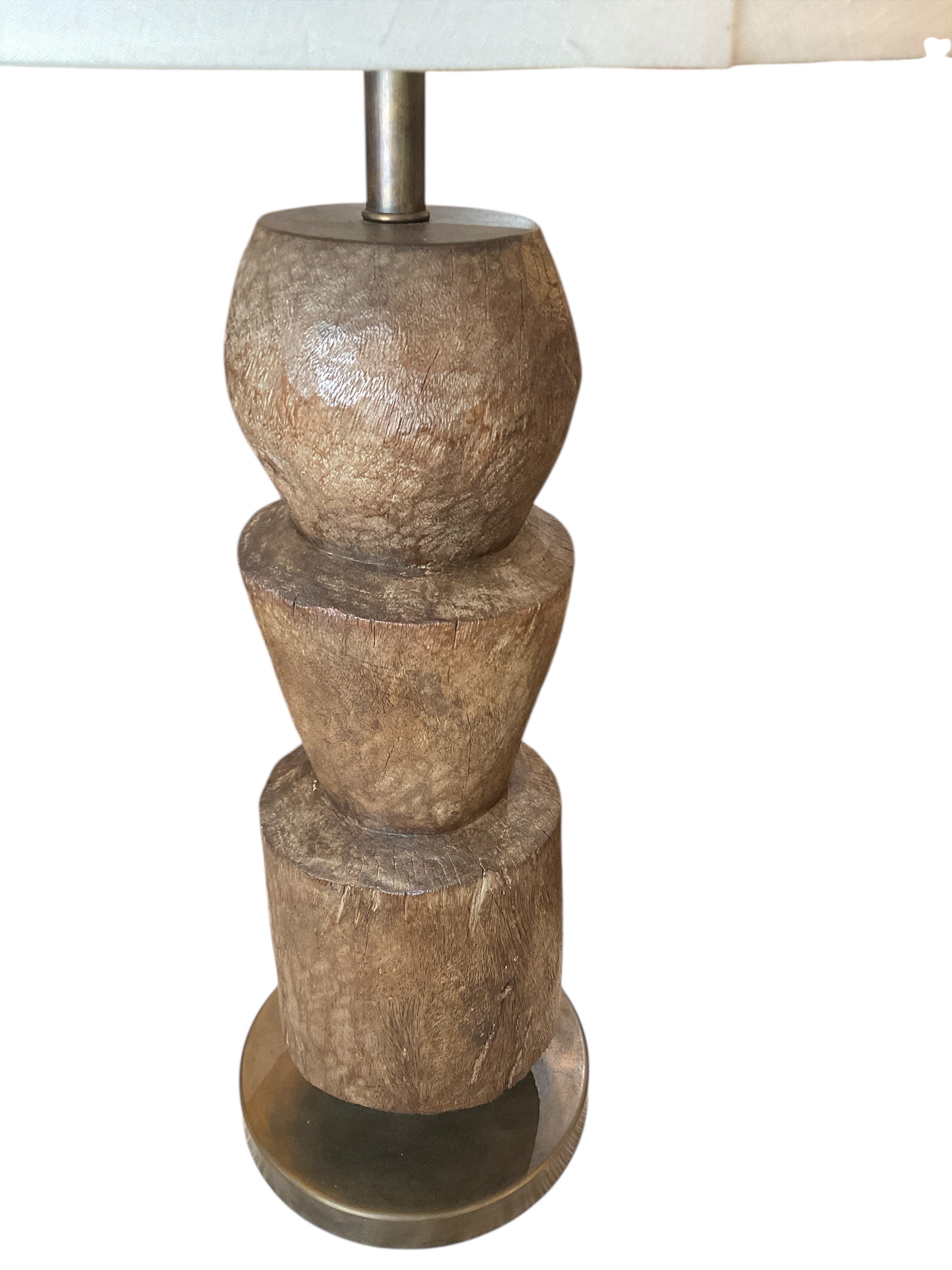 Pair of limited edition wood element lamps