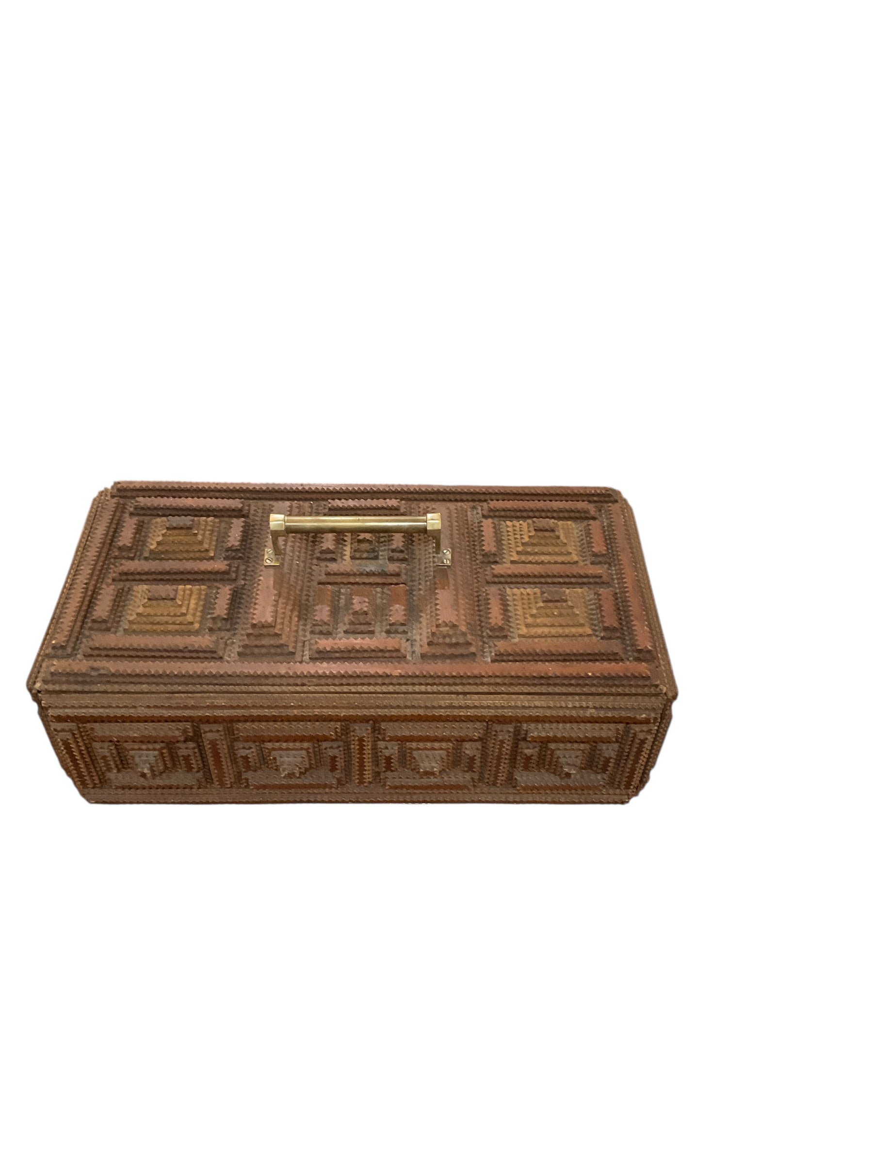 Exceptional English Tramp Art Box