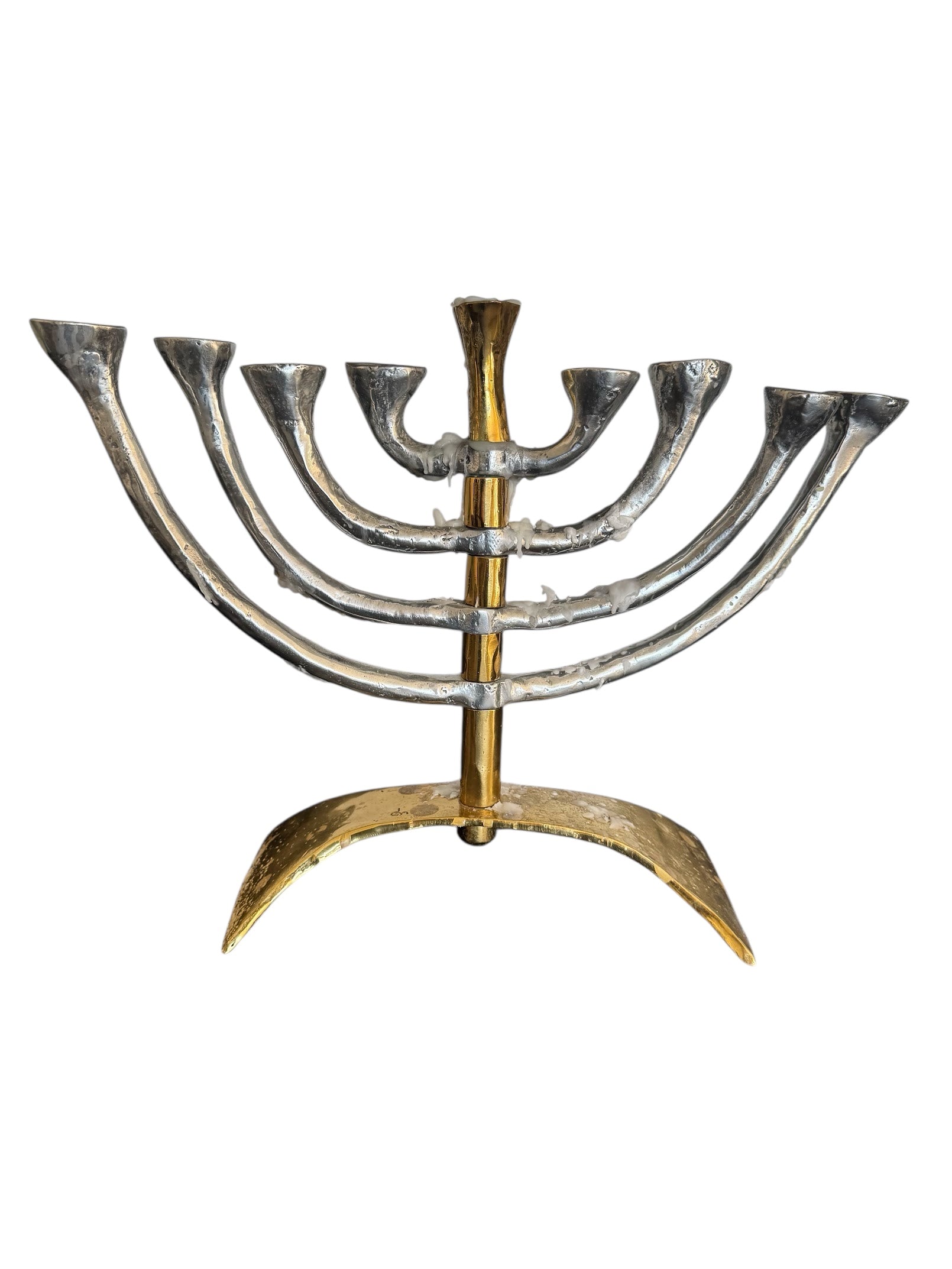 Large Vintage Menorah in Mixed metals
