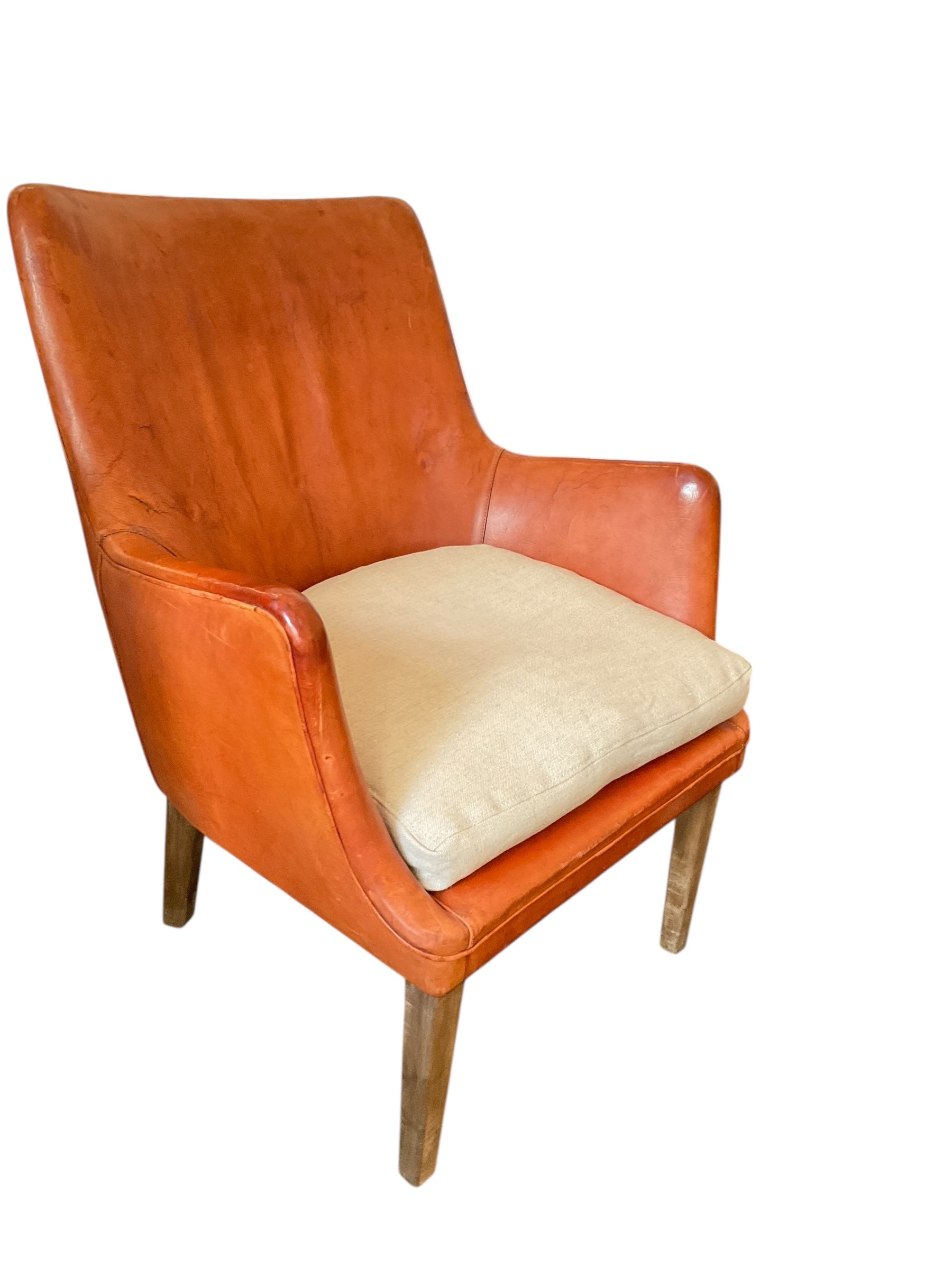 Arne Vodder Single Leather Chair