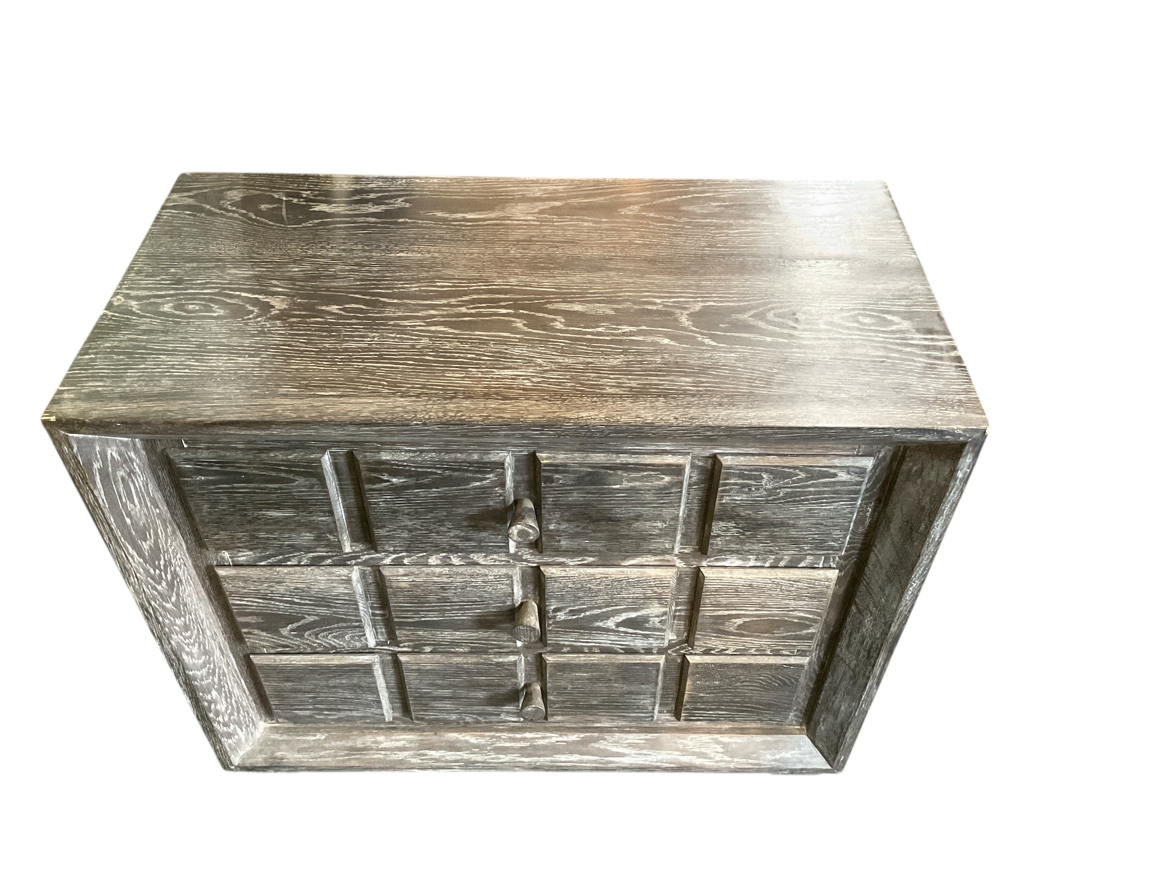 Limited Edition Grey Cerused Oak Nightstand