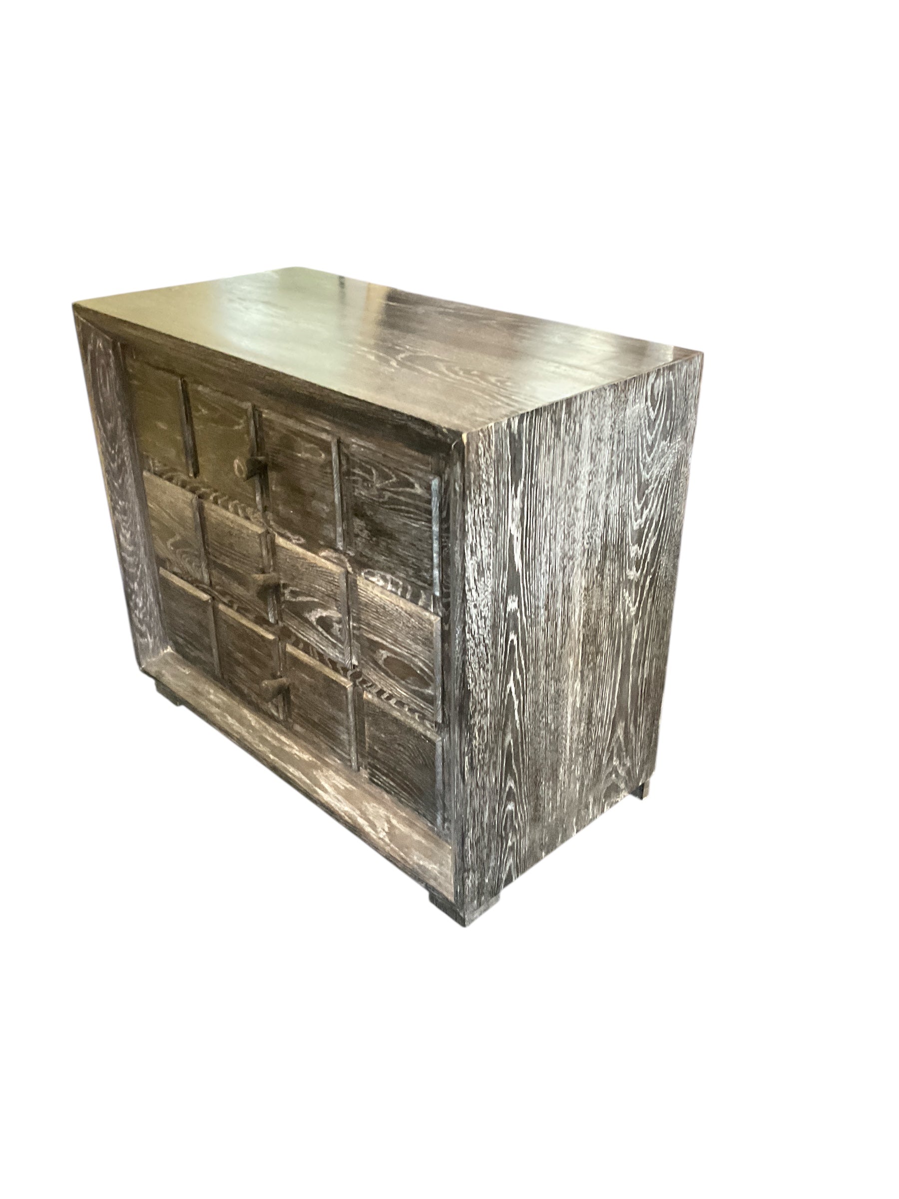 Limited Edition Grey Cerused Oak Nightstand