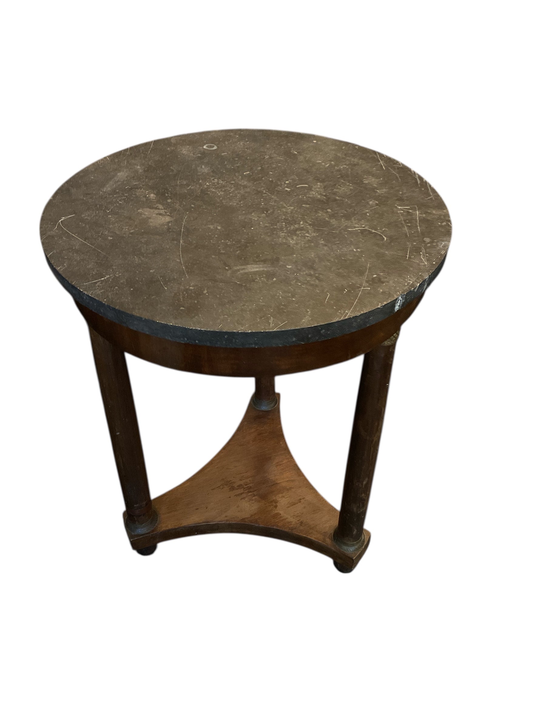 French Empire Marble Top Side Table