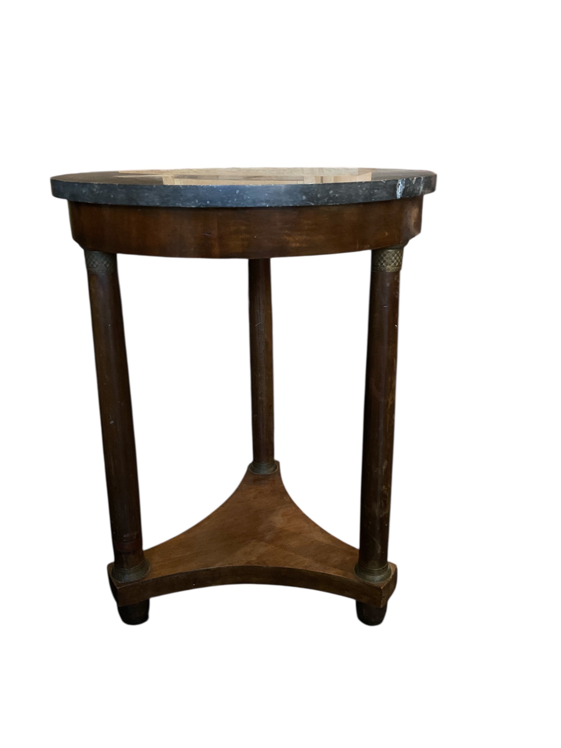 French Empire Marble Top Side Table