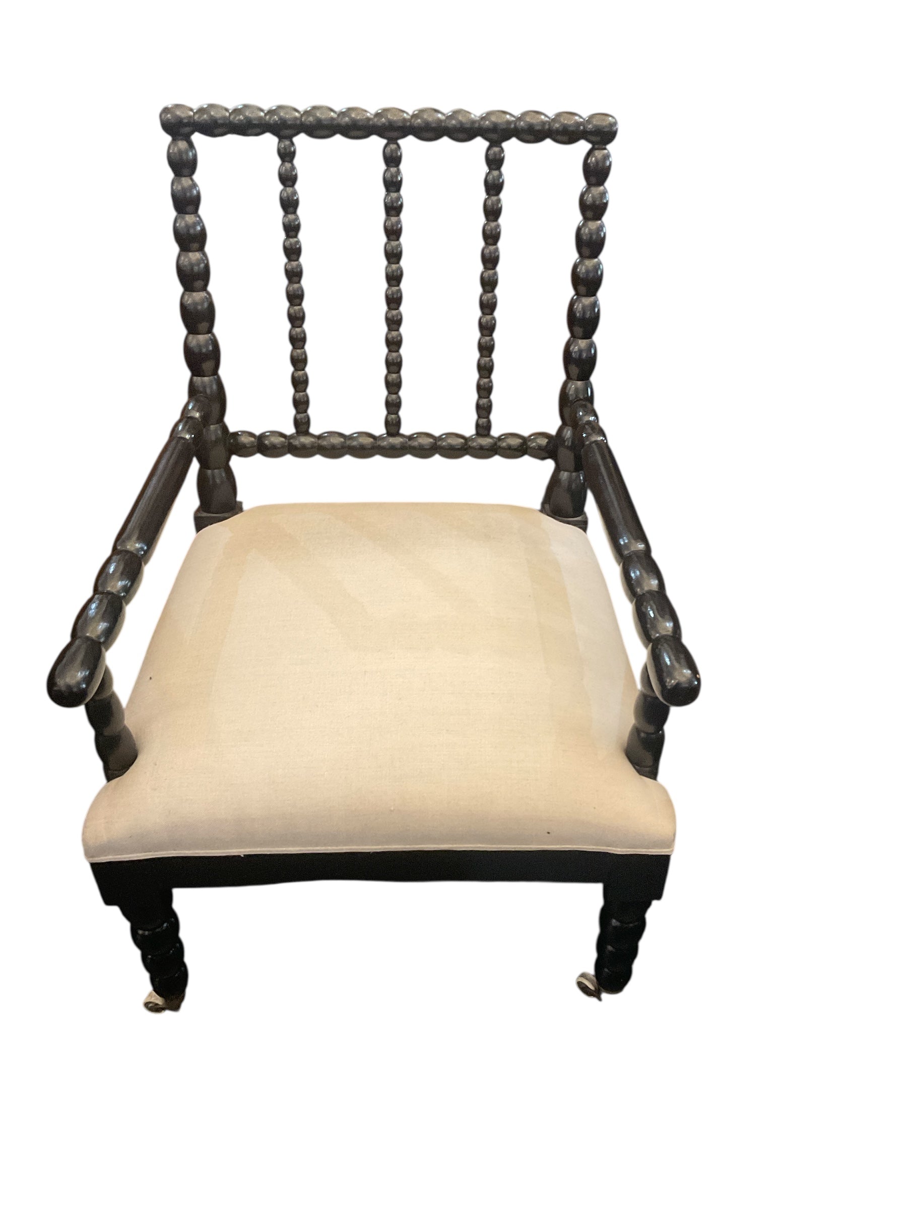 19th Century English Ebonized Spindle Chair