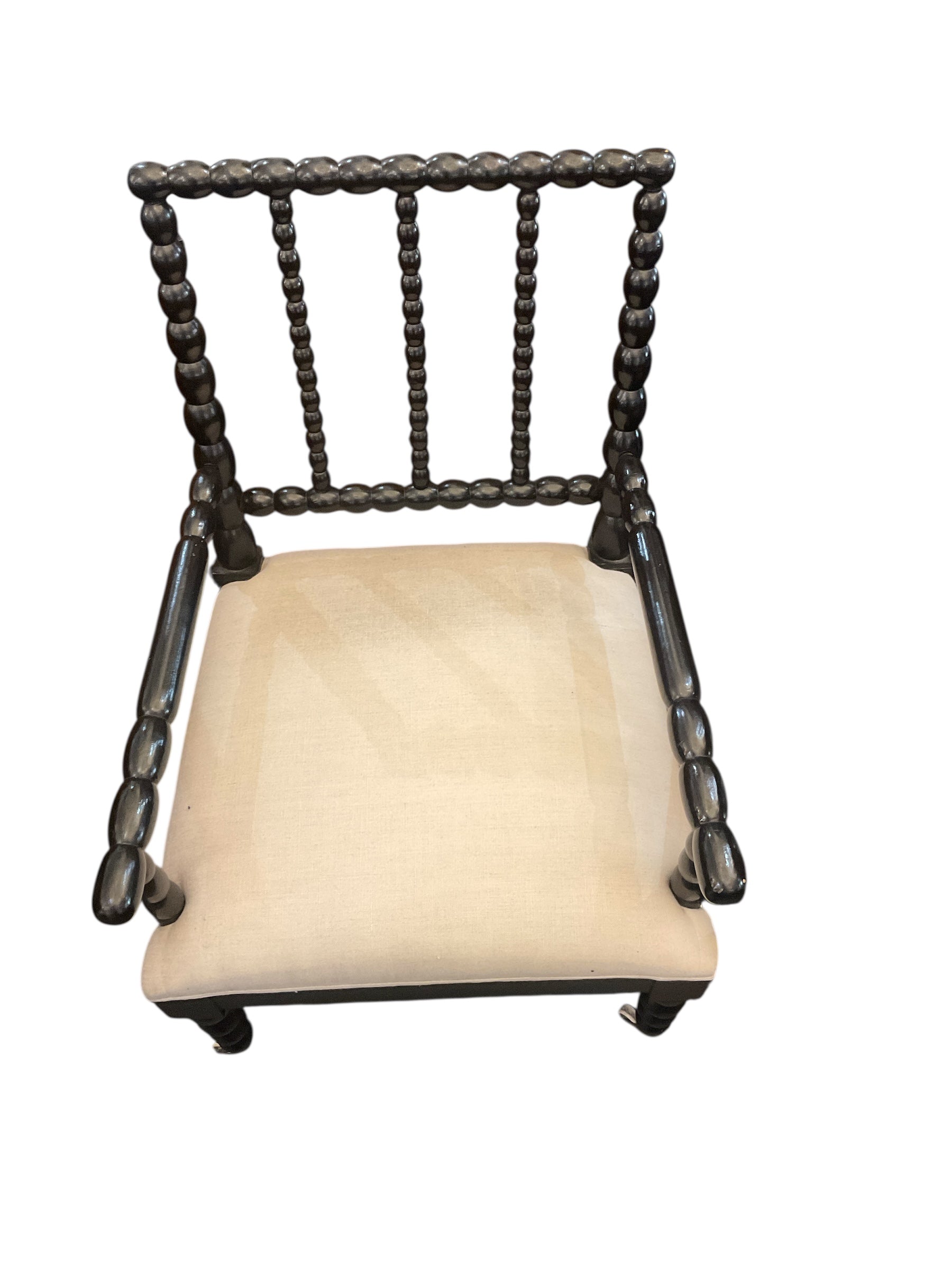 19th Century English Ebonized Spindle Chair
