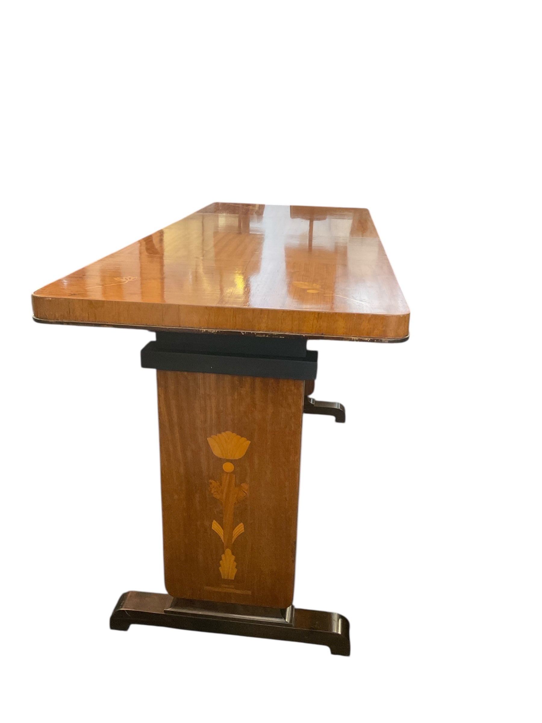 1930s Swedish grace inlaid console Table