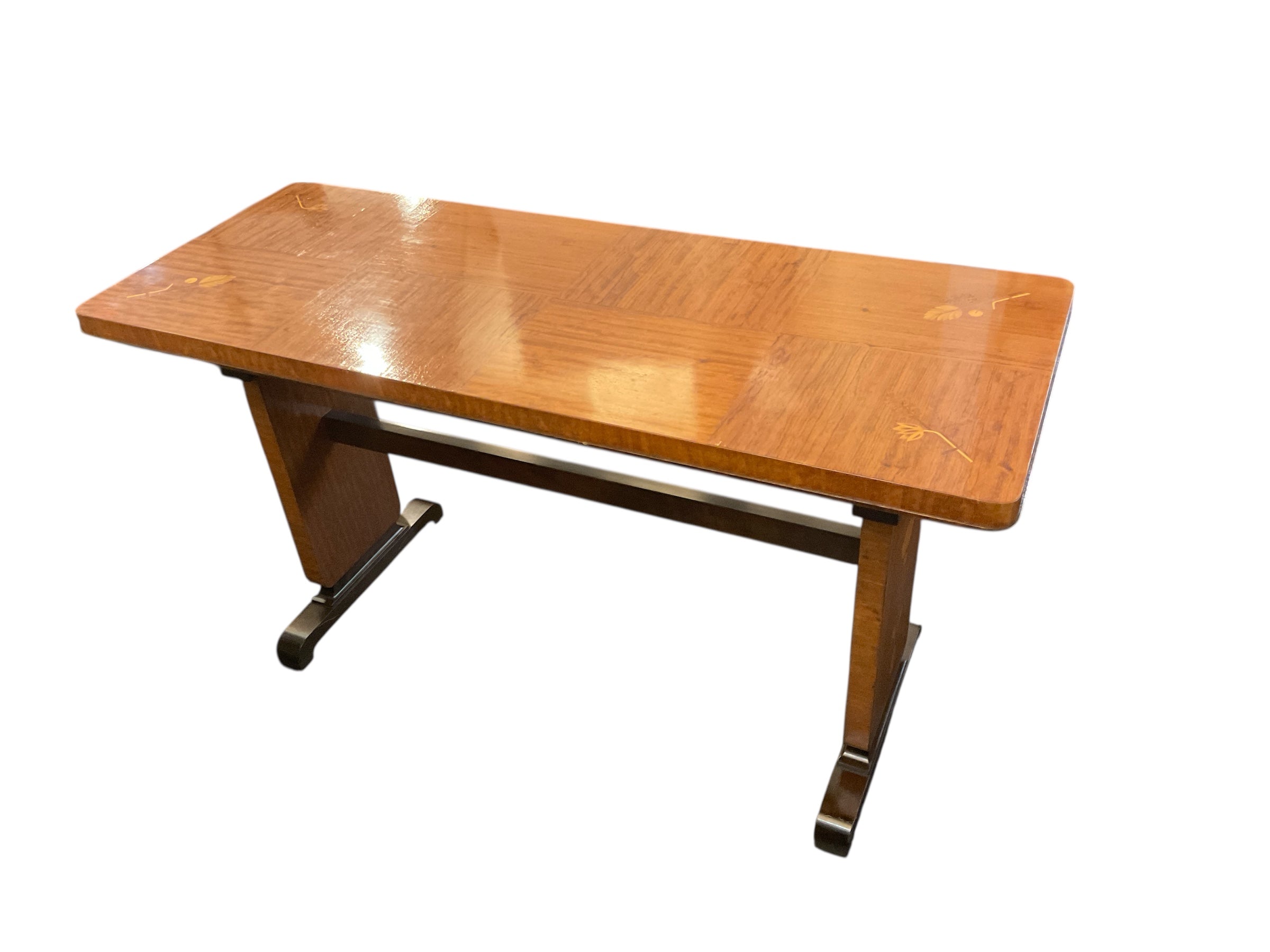 1930s Swedish grace inlaid console Table