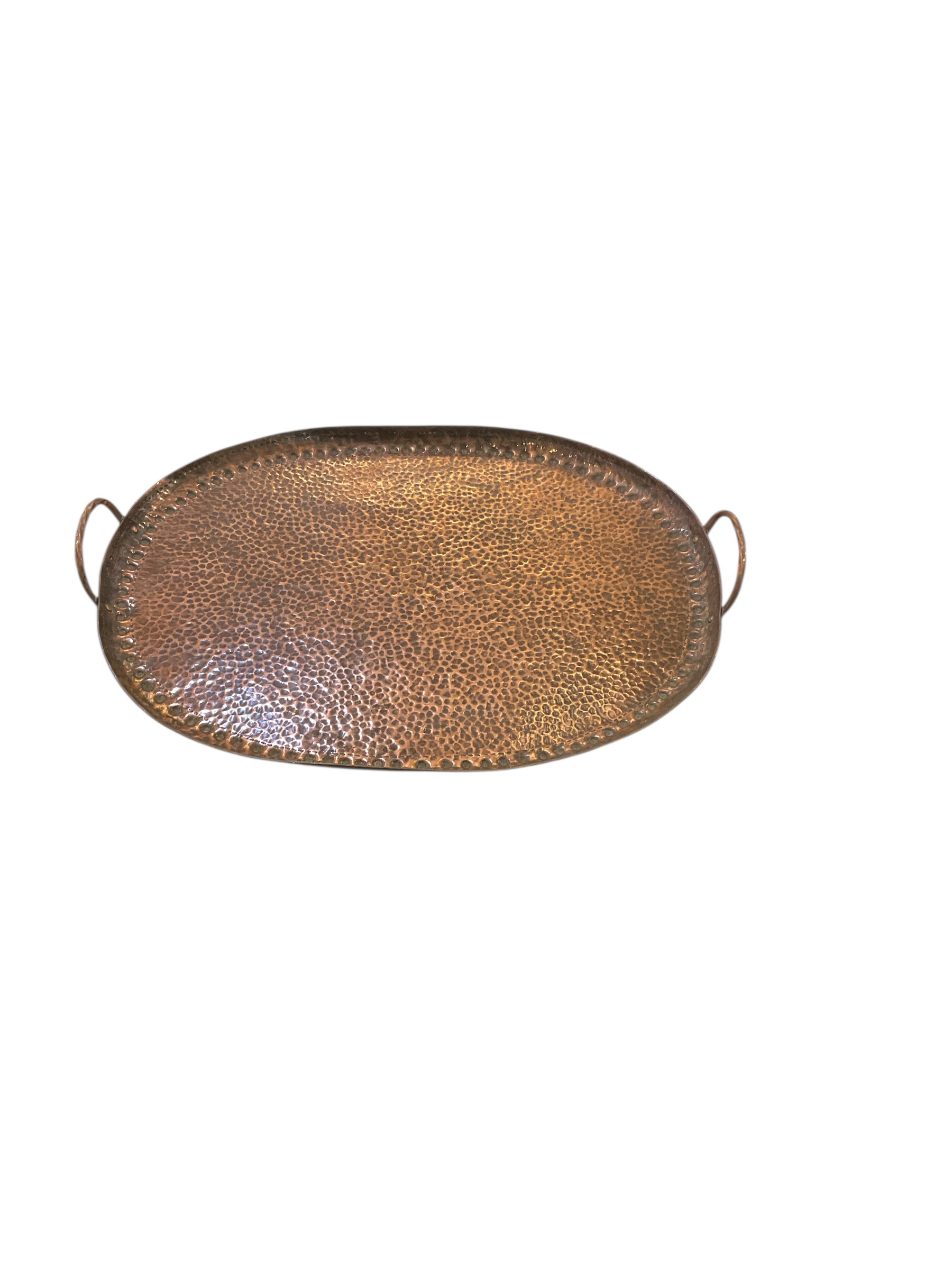 English Hammered Copper Tray
