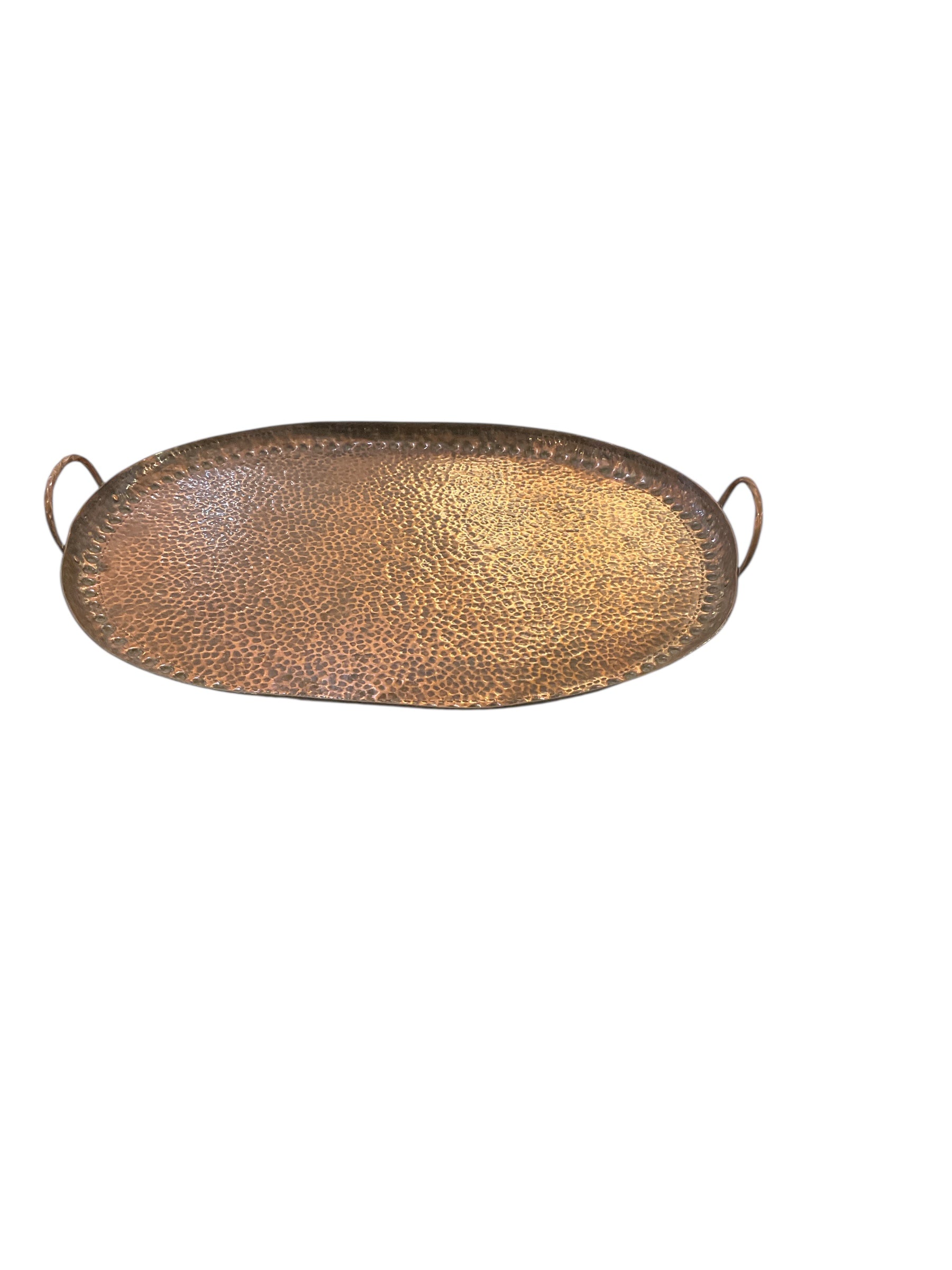 English Hammered Copper Tray