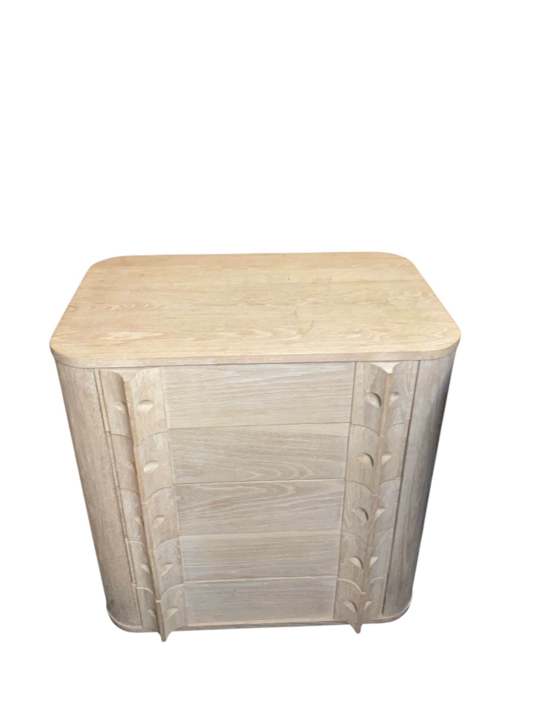 Small Cerused Oak Nightstand