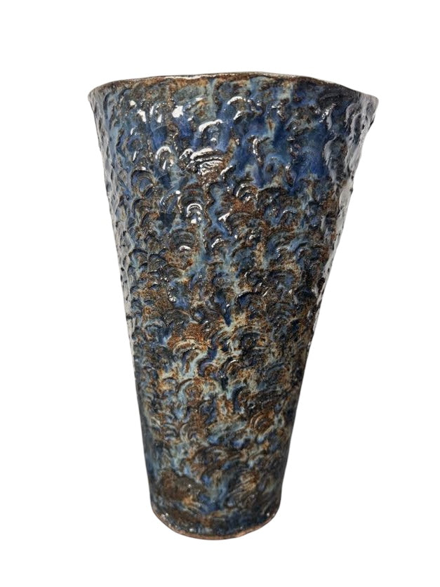 Nice Blue Vintage Studio Pottery Vase