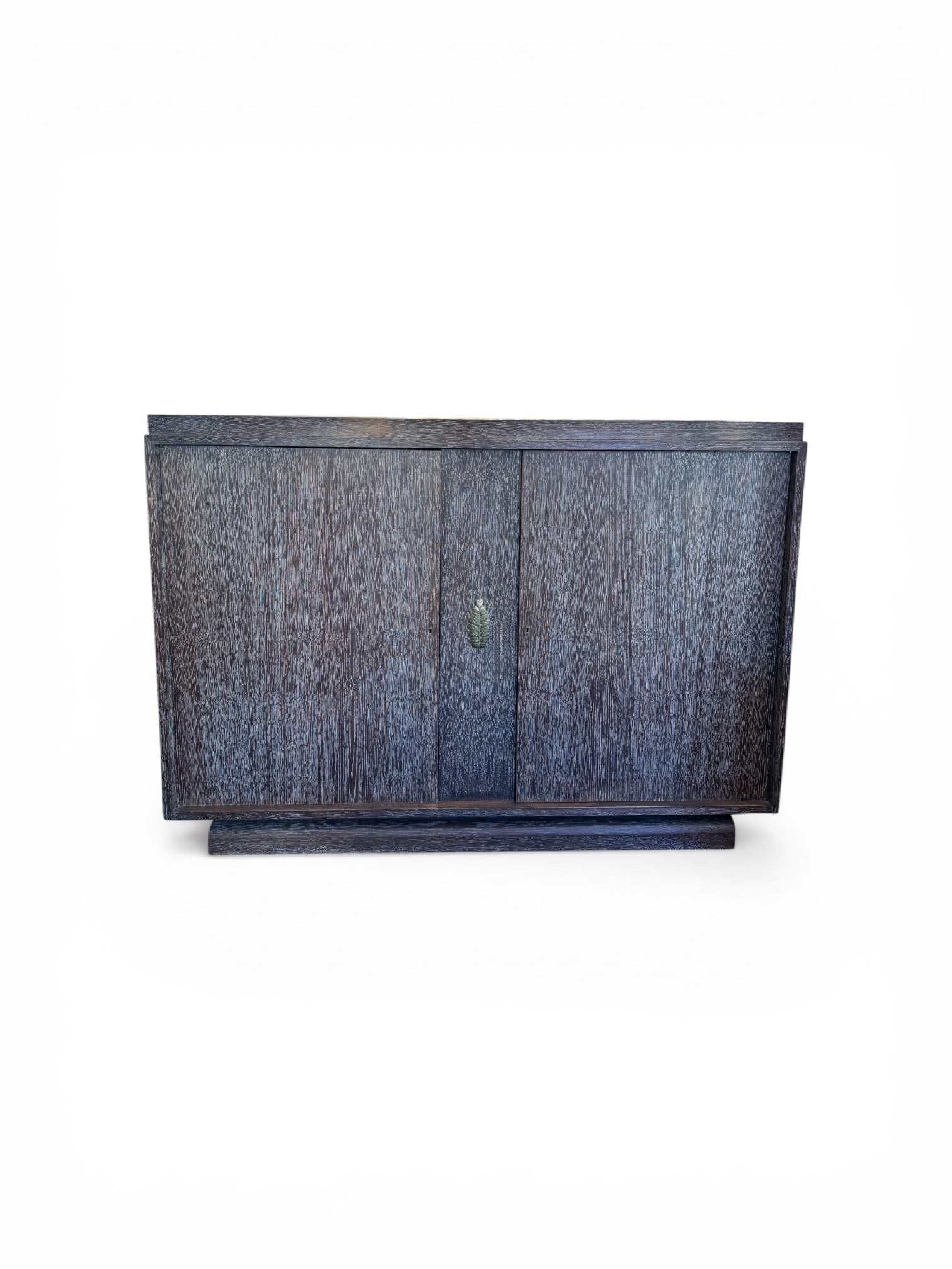 1940's French Grey Cerused Cabinet